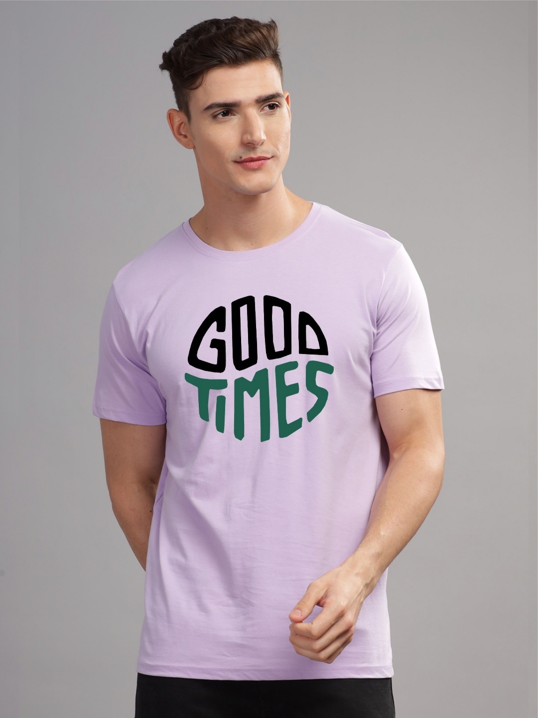 

ADRO Men Printed T-shirt, Lavender