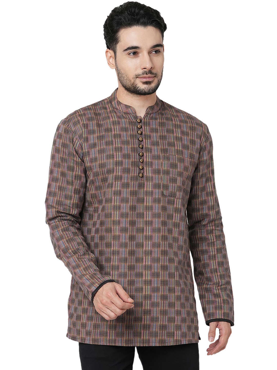 

ARCHATTIRE Men Geometric Flared Sleeves Kurta, Multi