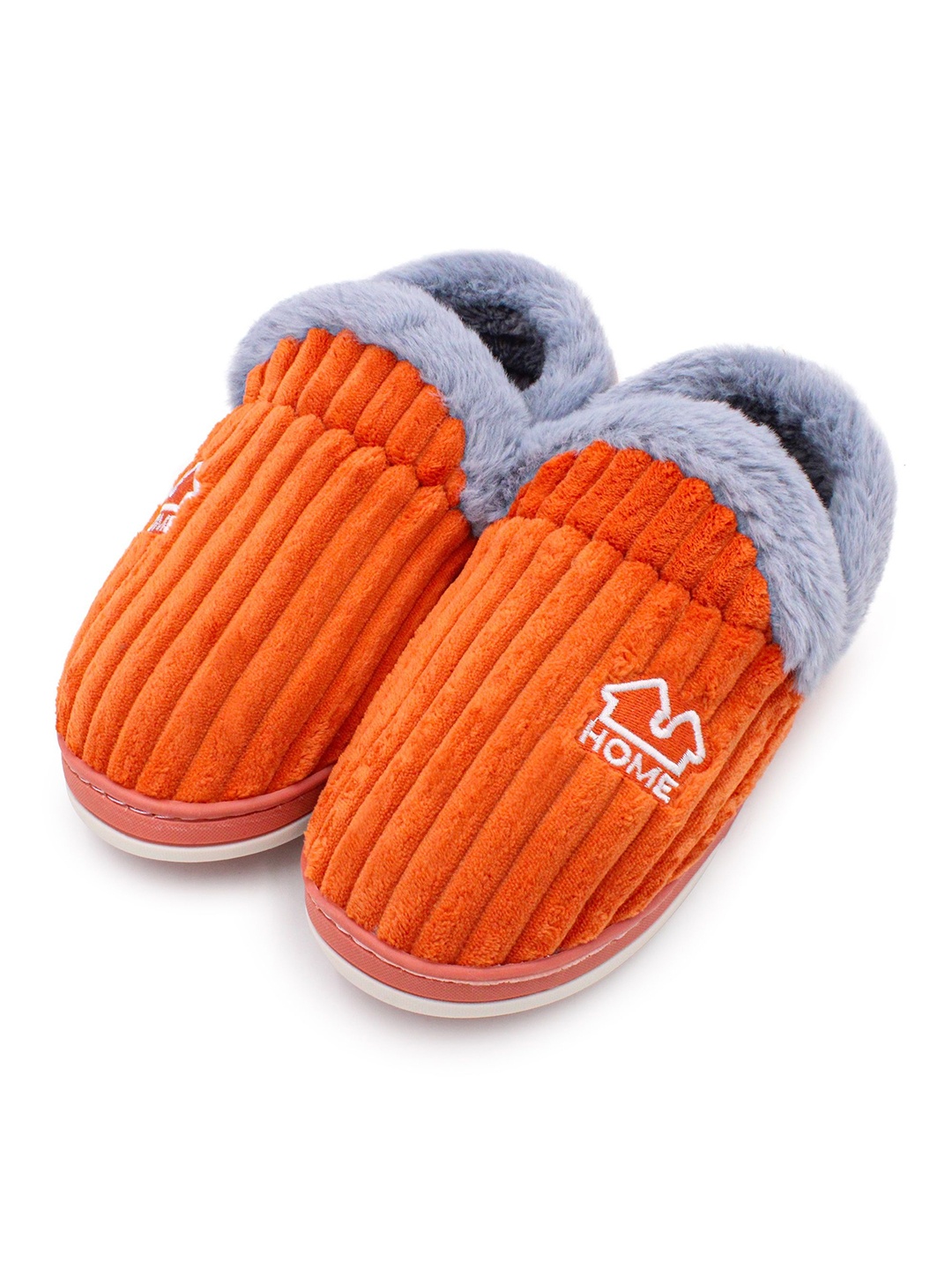 

JENNA Women Printed Sliders, Orange