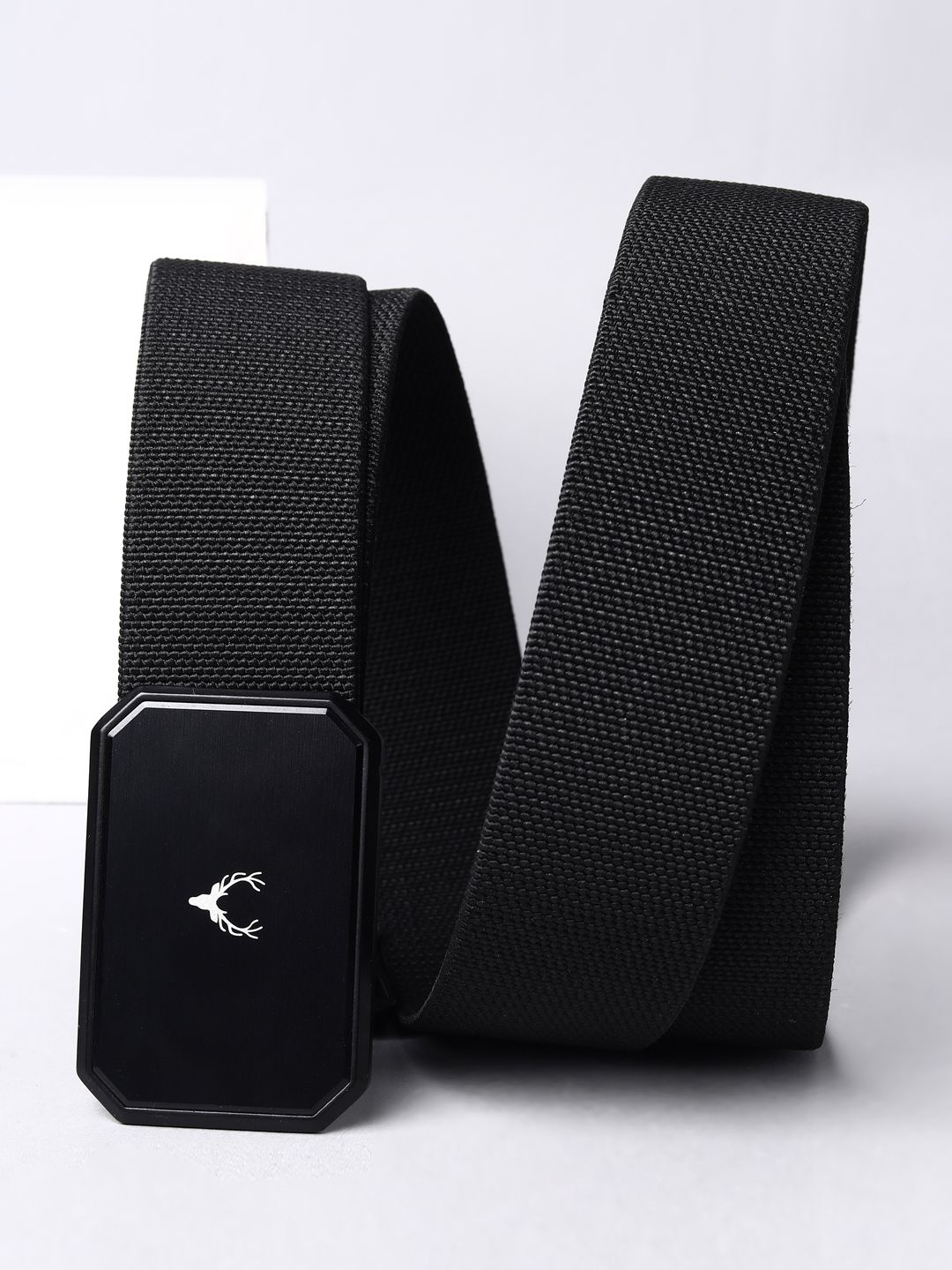 

Allen Solly Men Textured Leather Belt, Black