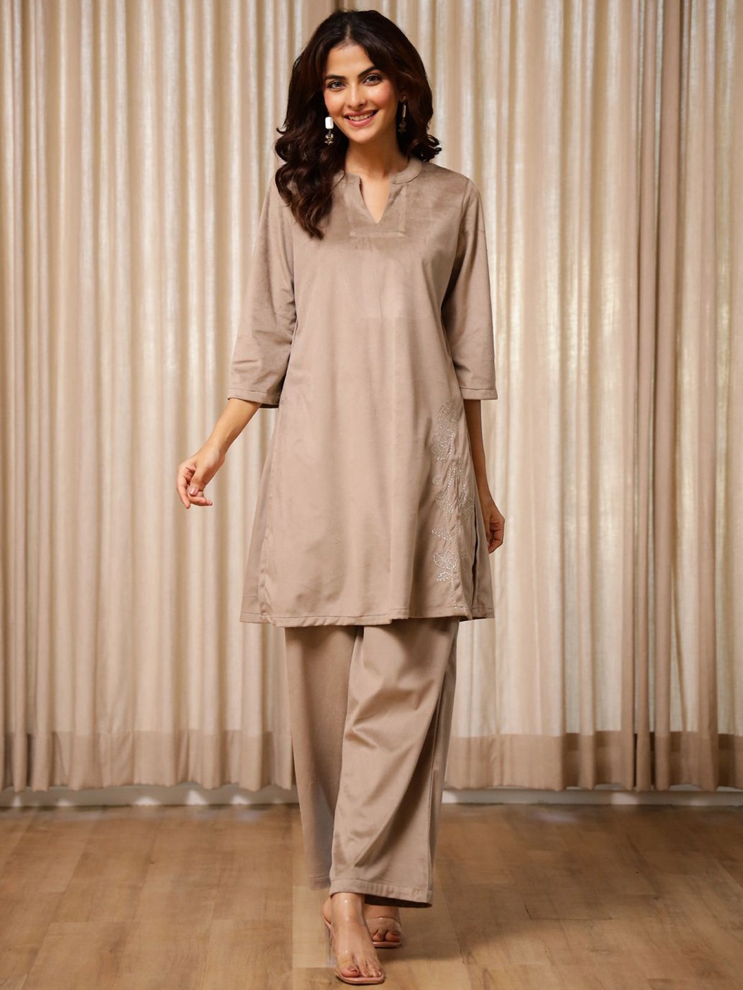 

RangDeep Women Co-Ords, Beige