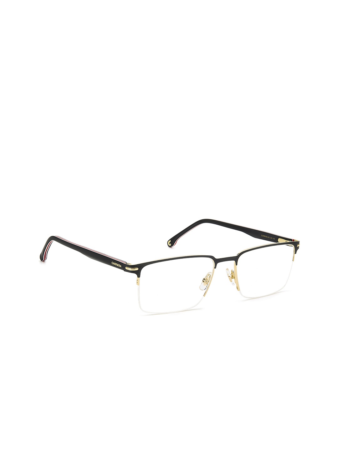 

Carrera Men Half Rim Rectangle Frames, Black