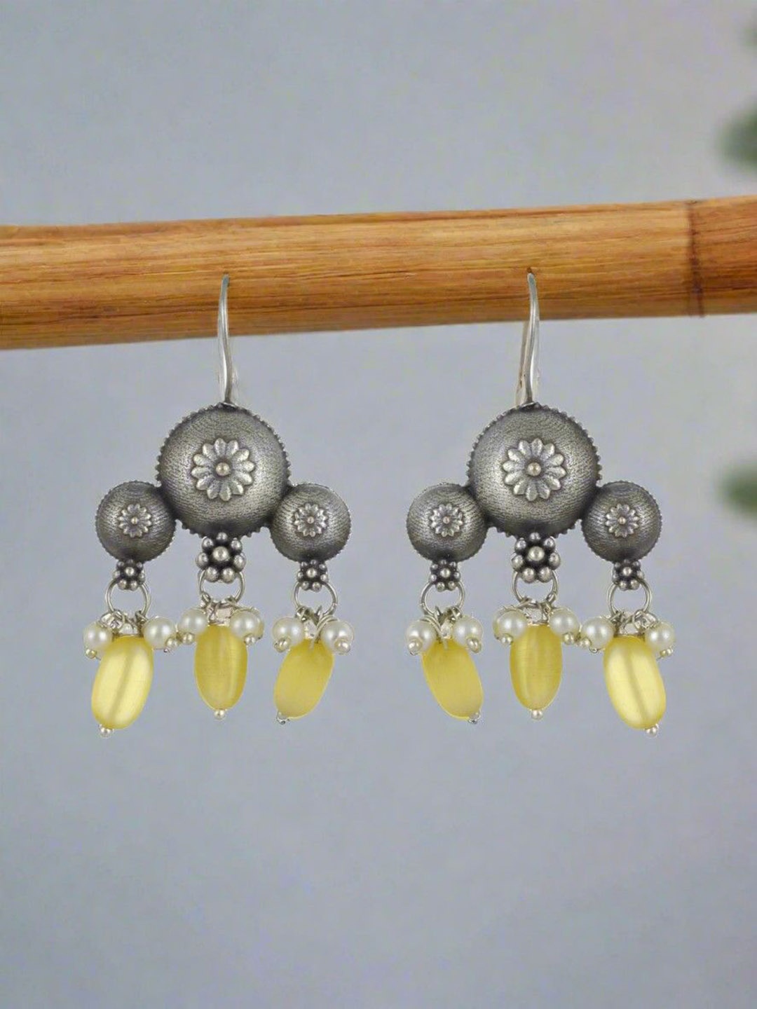 

Anouk Geometric Drop Earrings, Yellow