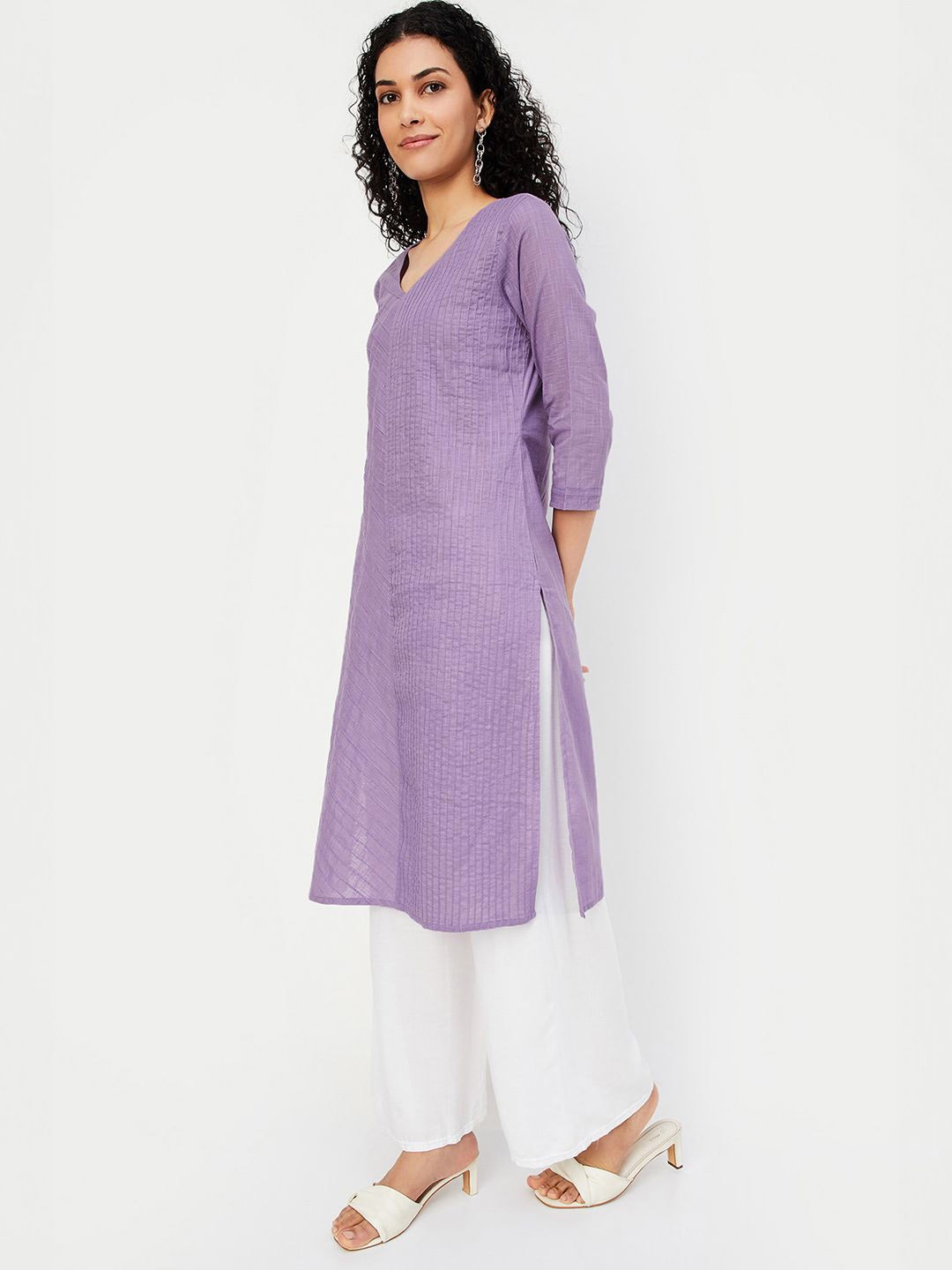 

max Women Gotta Patti Kurta, Purple