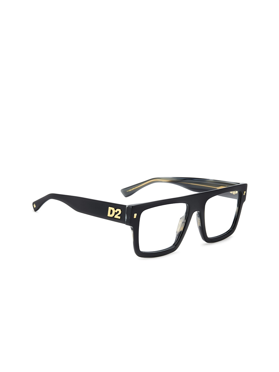 

Dsquared2 Men Colourblocked Full Rim Rectangle Frames, Black