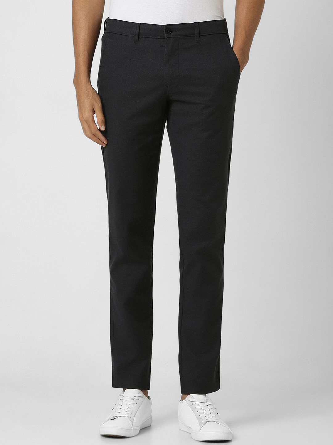 

Van Heusen Sport Men Slim Fit Mid-Rise Trousers, Charcoal