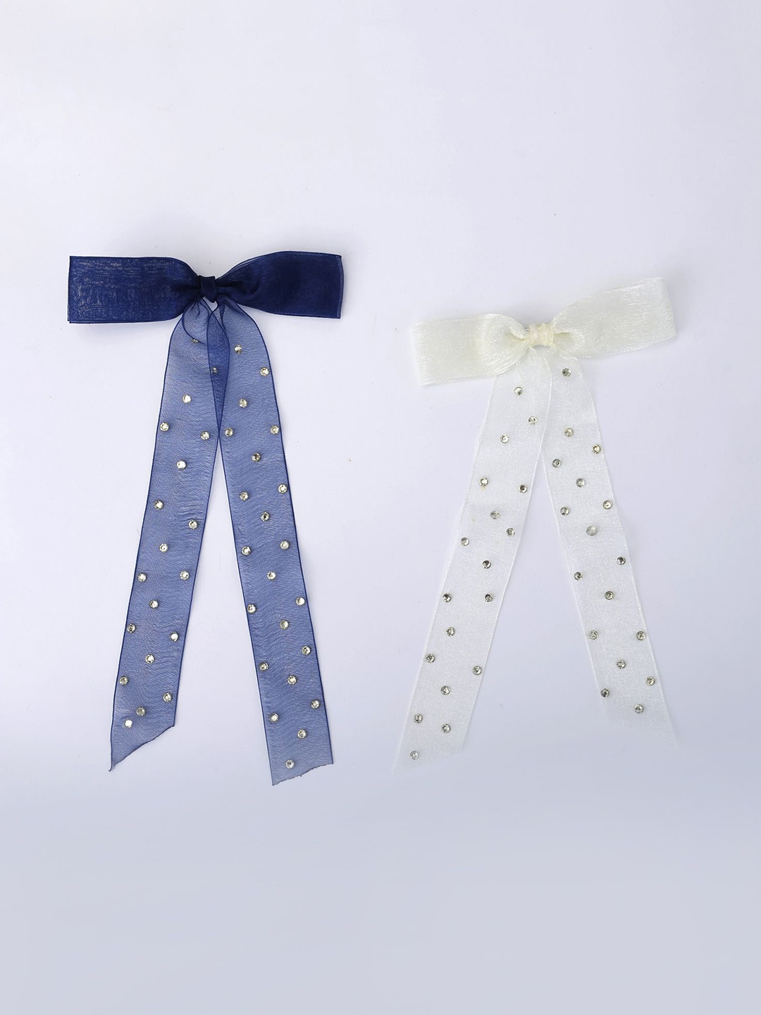 

Choko Girls Set of 2 Embellished Hairband, Blue