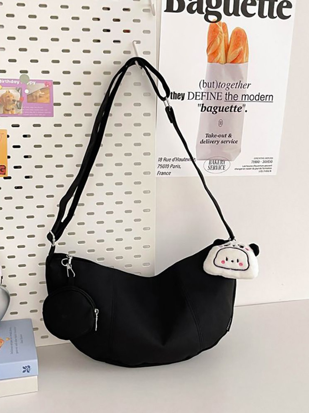 

StyleCast x Revolte Hobo Bag, Black