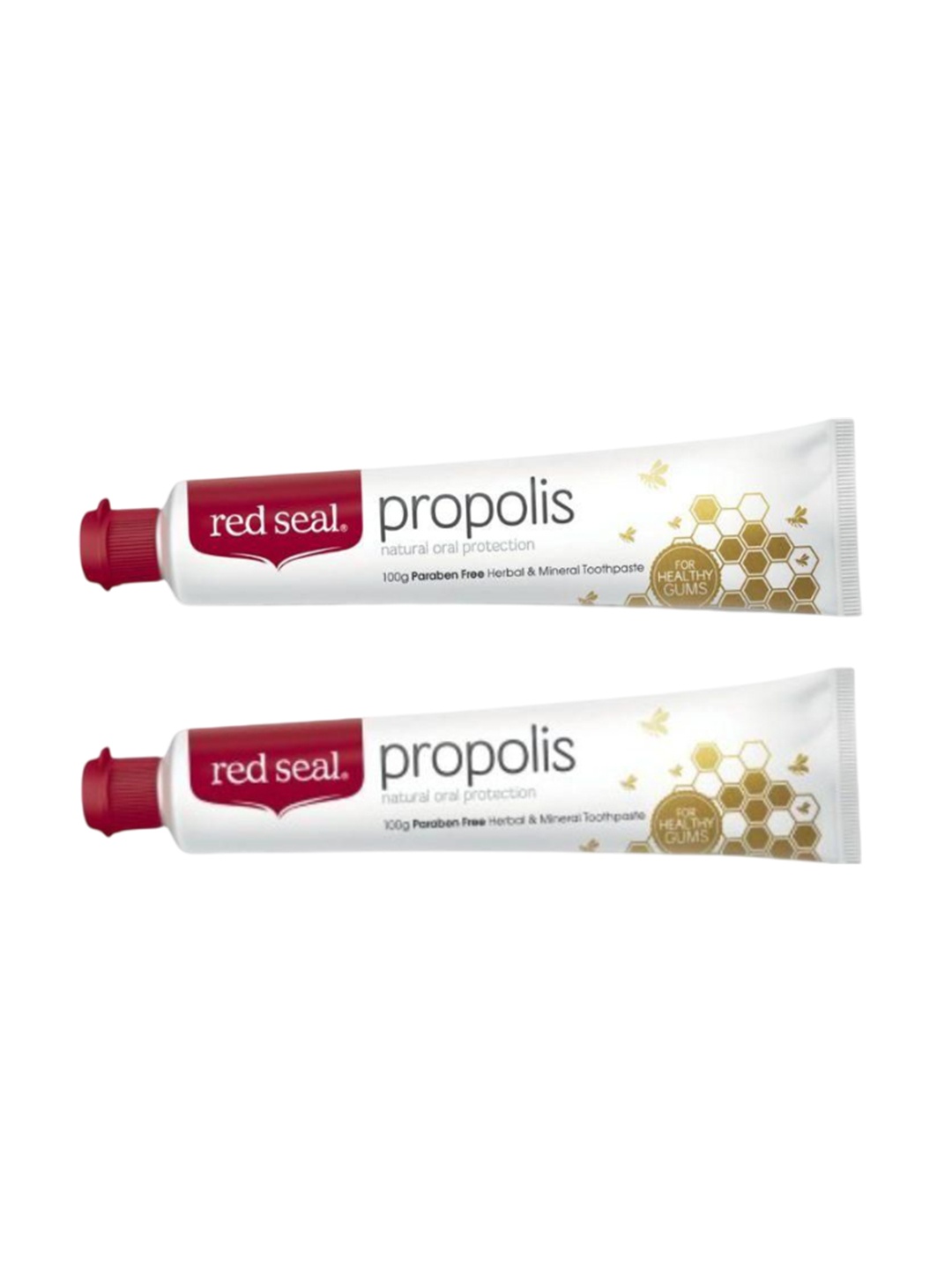 

Red Seal Set Of 2 Propolis Natural Toothpaste - 100 g Each, White