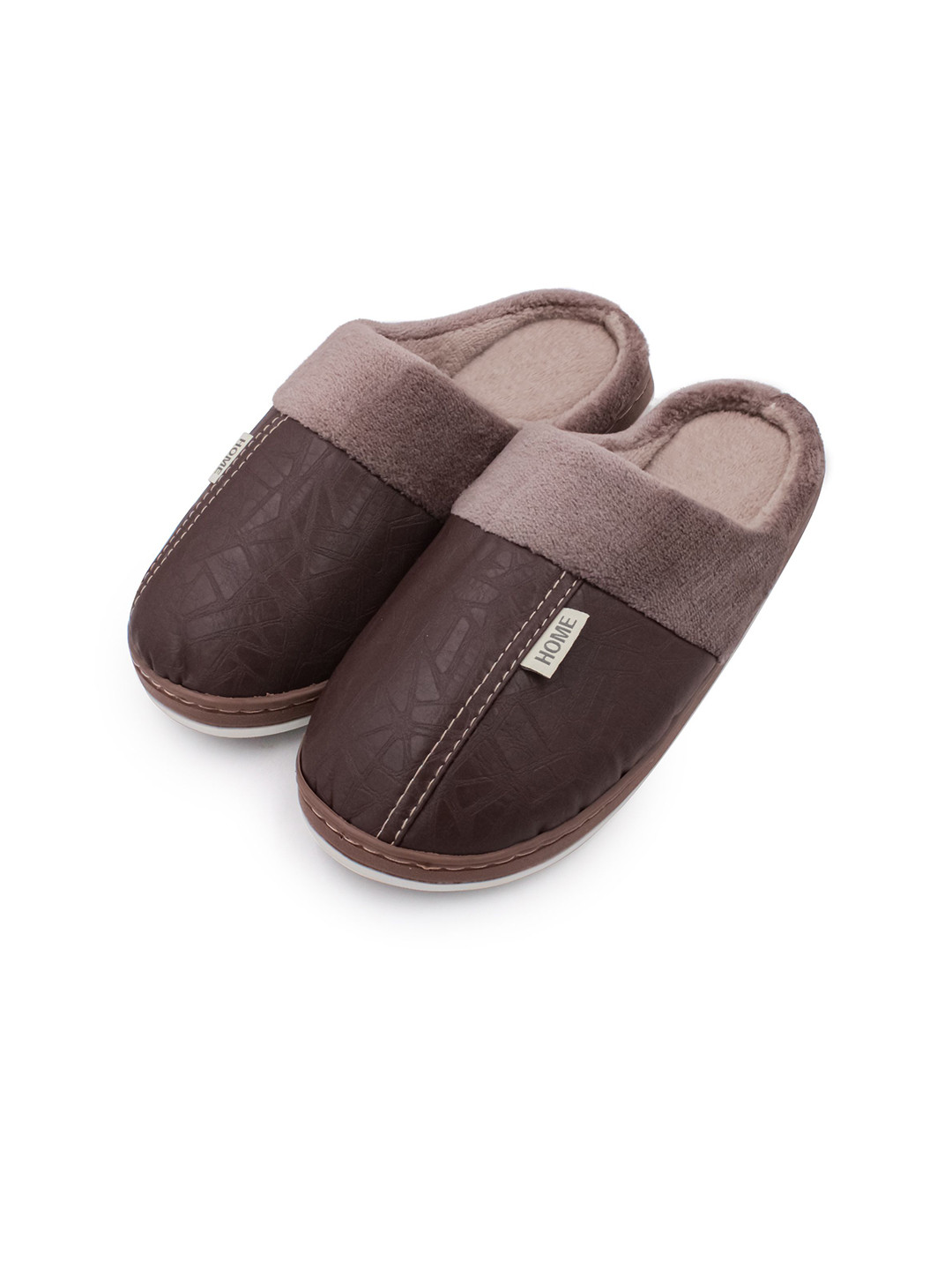 

JENNA Men Room Slippers, Brown