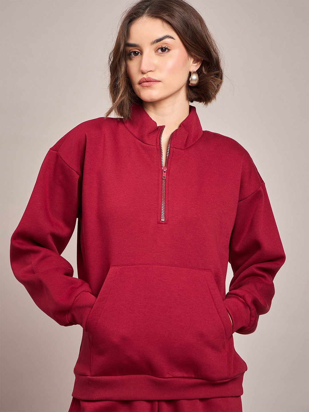 

SASSAFRAS Women Sweatshirt, Maroon