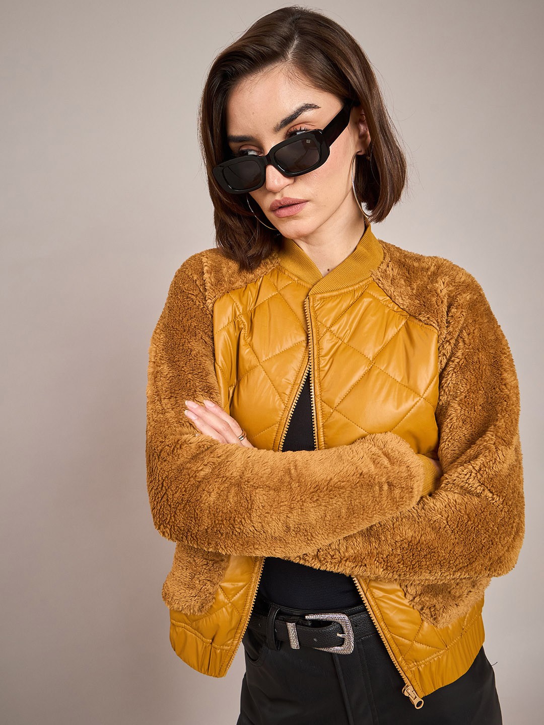 

SASSAFRAS Women Quilted Jacket, Mustard