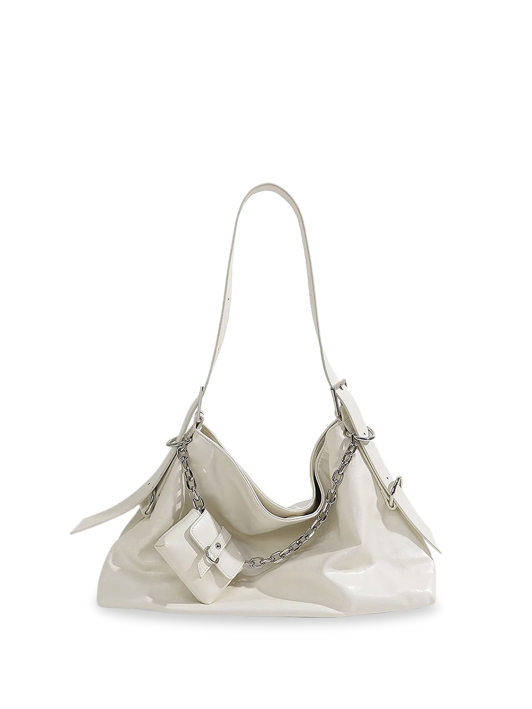 

StyleCast x Revolte PU Hobo Bag, White