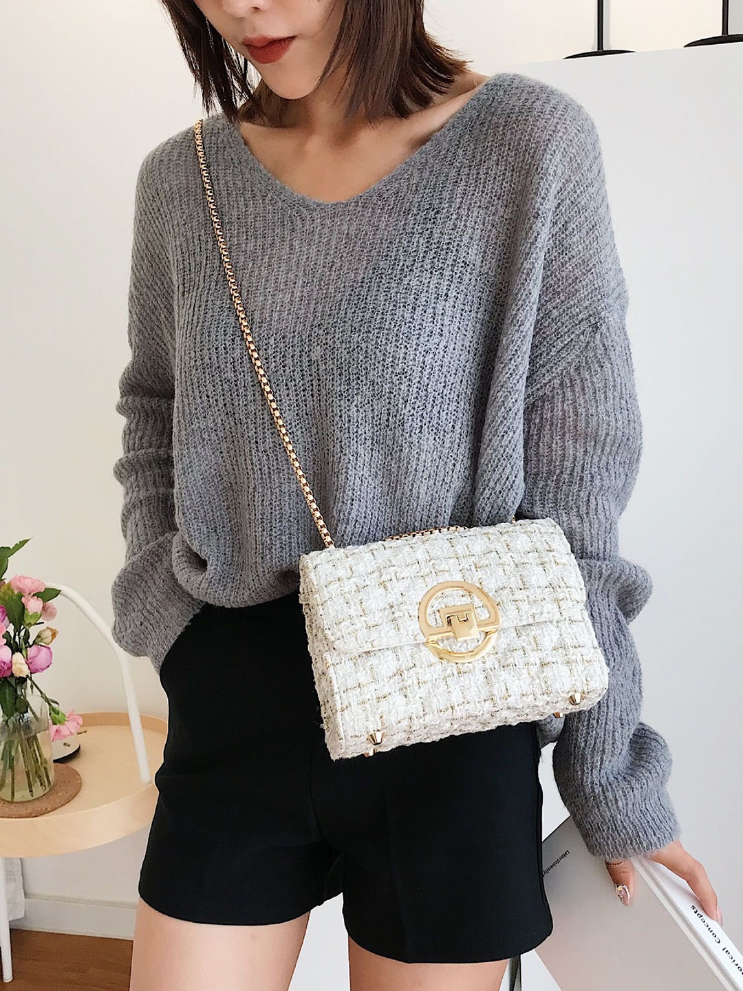 

StyleCast x Revolte PU Swagger Sling Bag, White