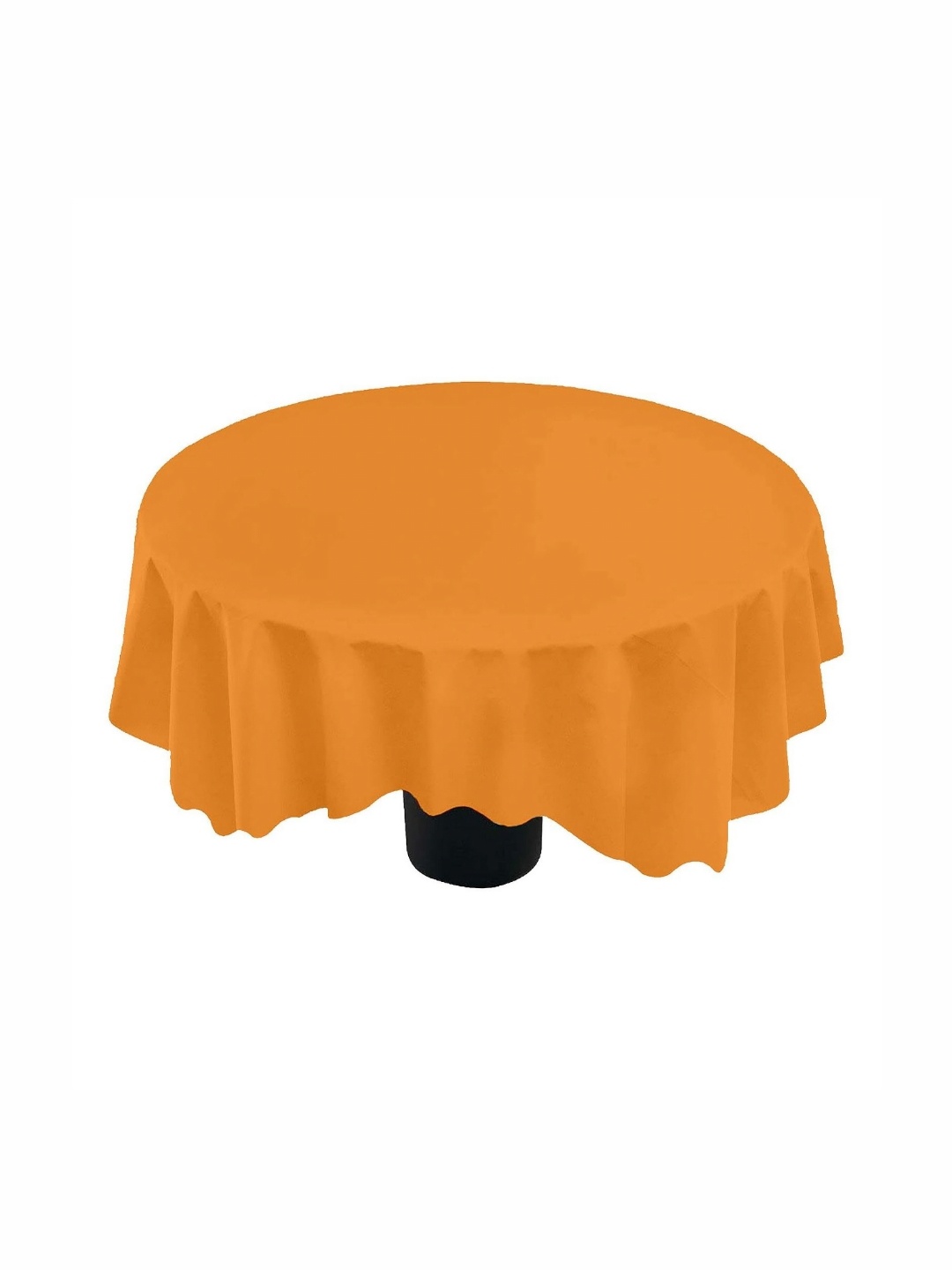 

Lushomes Orange Cotton Round 4-Seater Table Cover