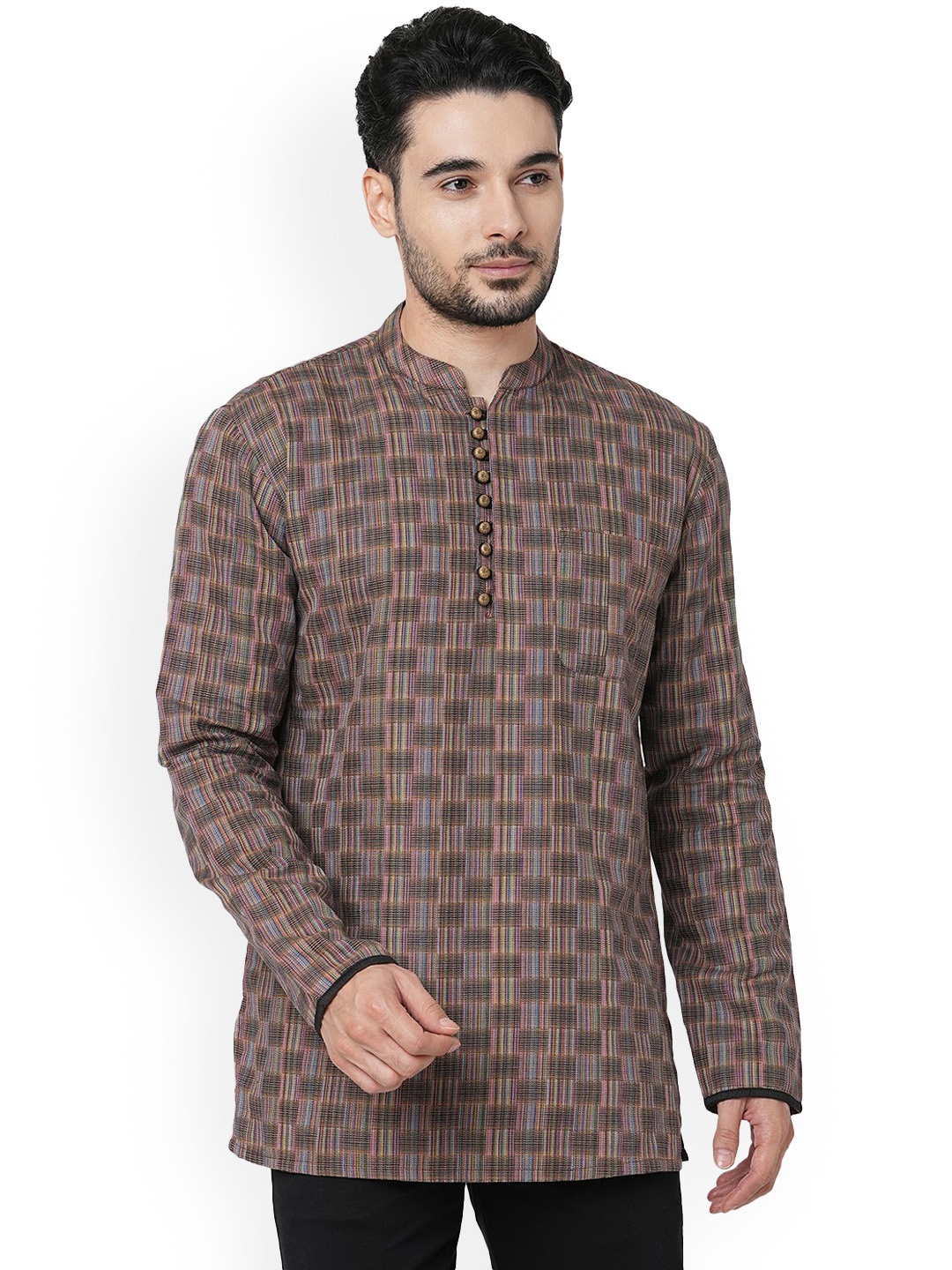 

ARCHATTIRE Men Geometric Flared Sleeves Kurta, Multi