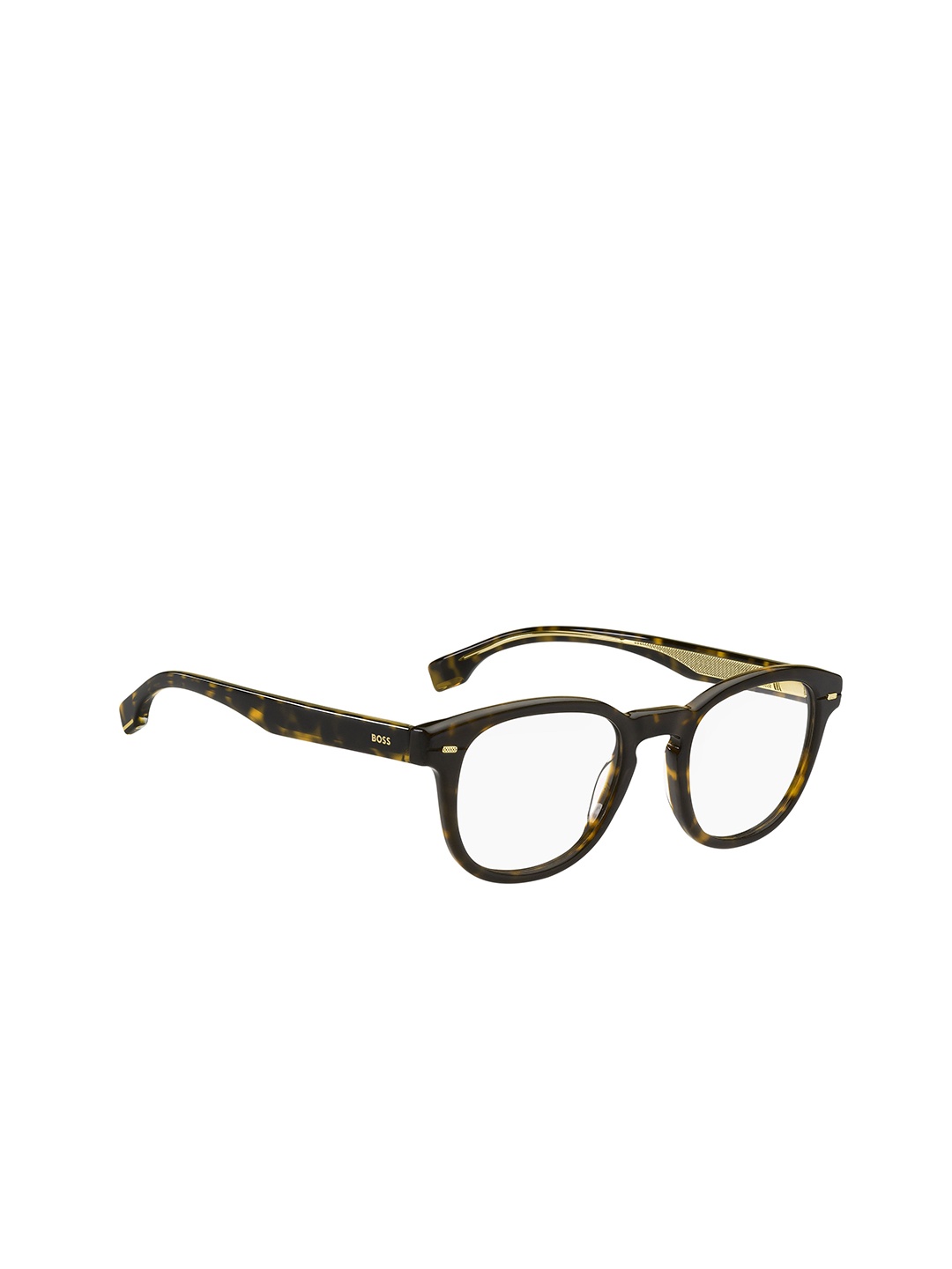 

HUGO Men Abstract Full Rim Rectangle Frames, Yellow