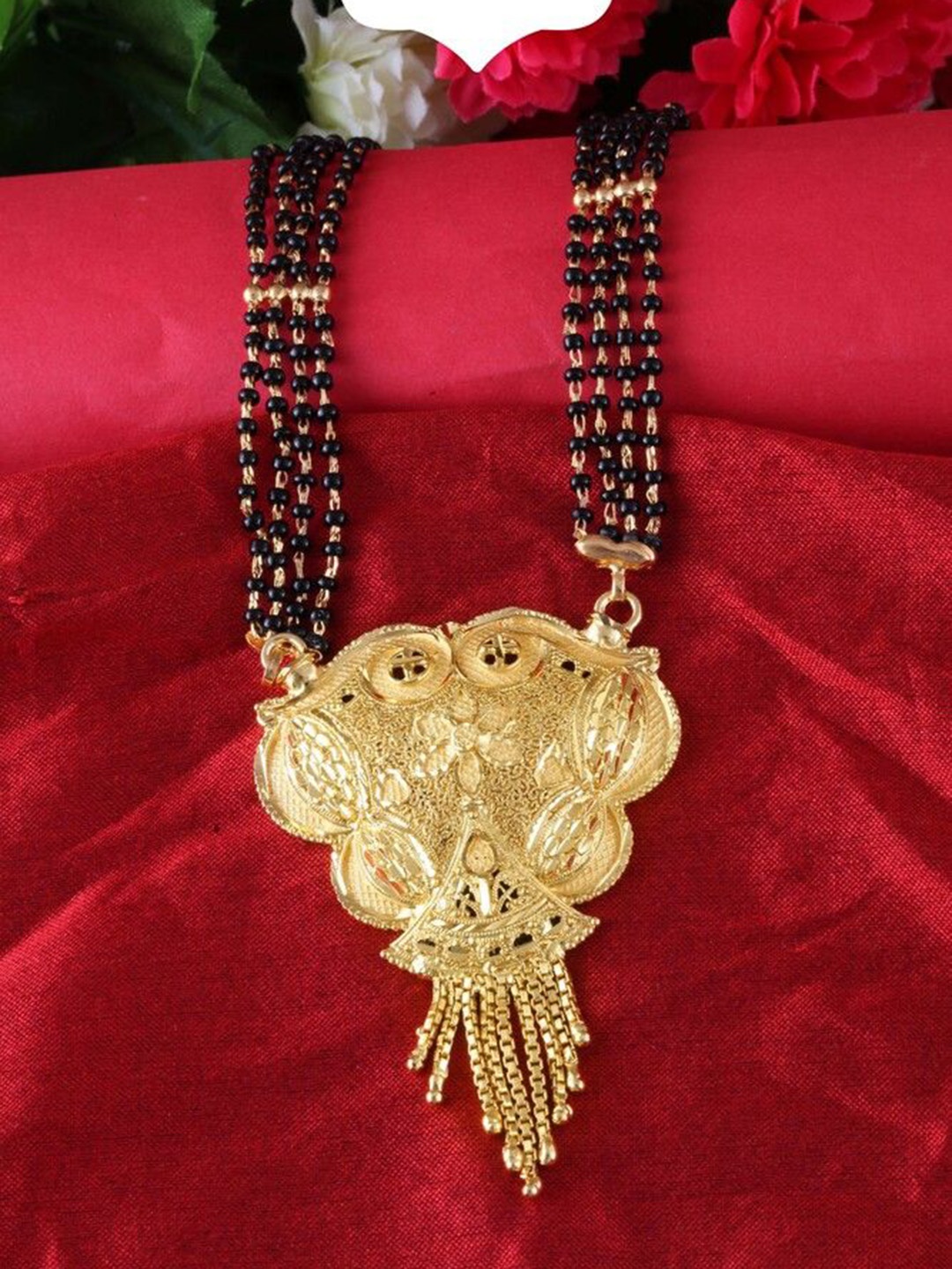 

DIVASTRI One Gram Gold-Plated Beaded Mangalsutra