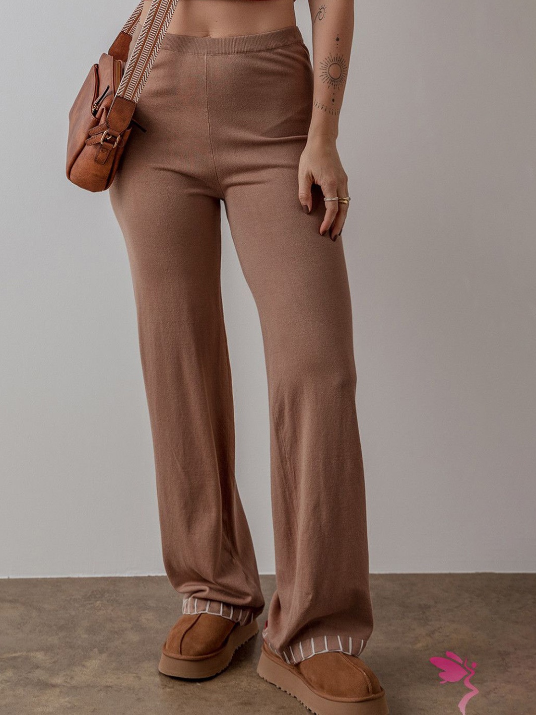 

StyleCast Women Solid Regular Trousers, Brown