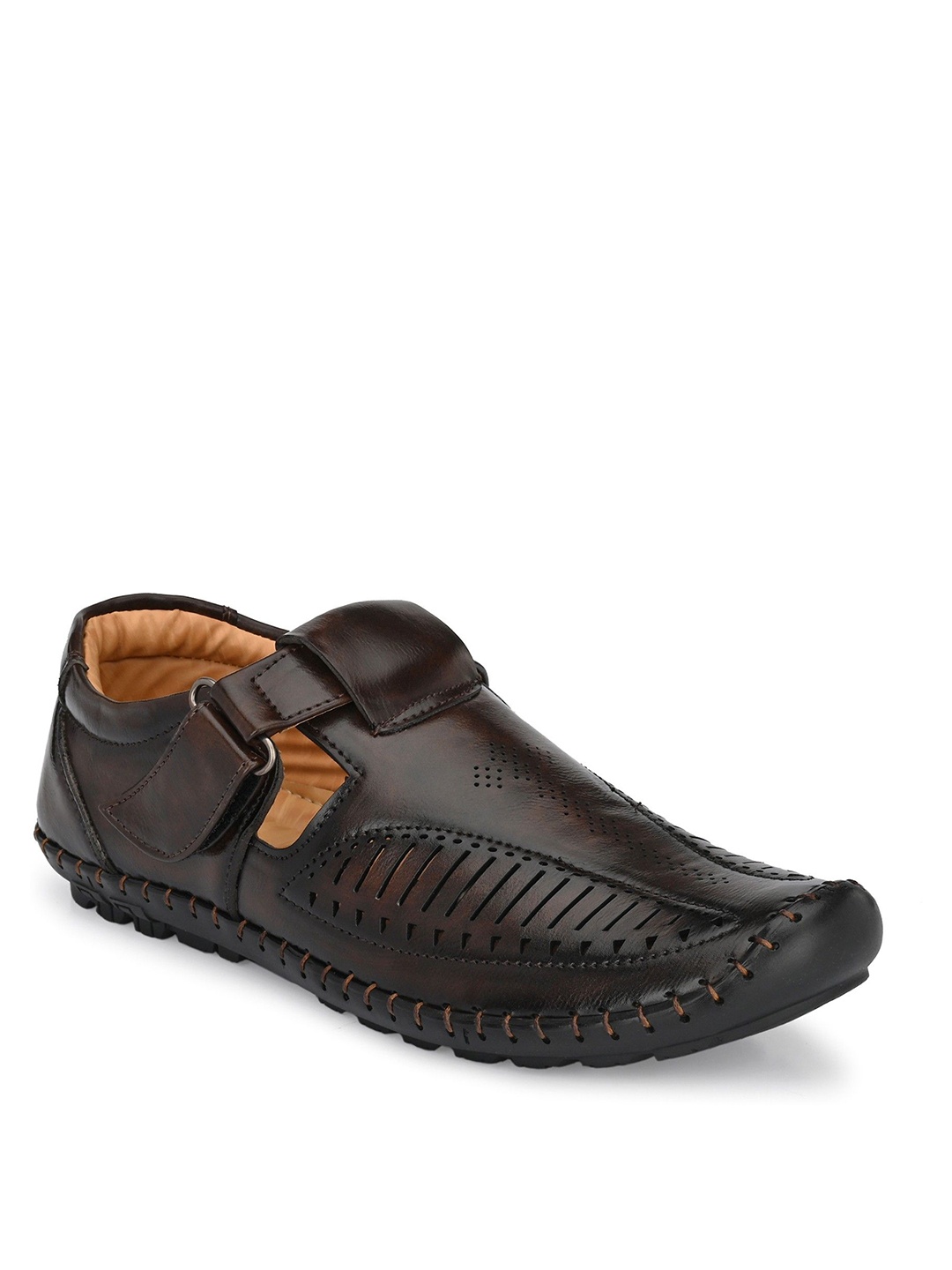 

BUCIK Men Shoe-Style Sandals, Brown