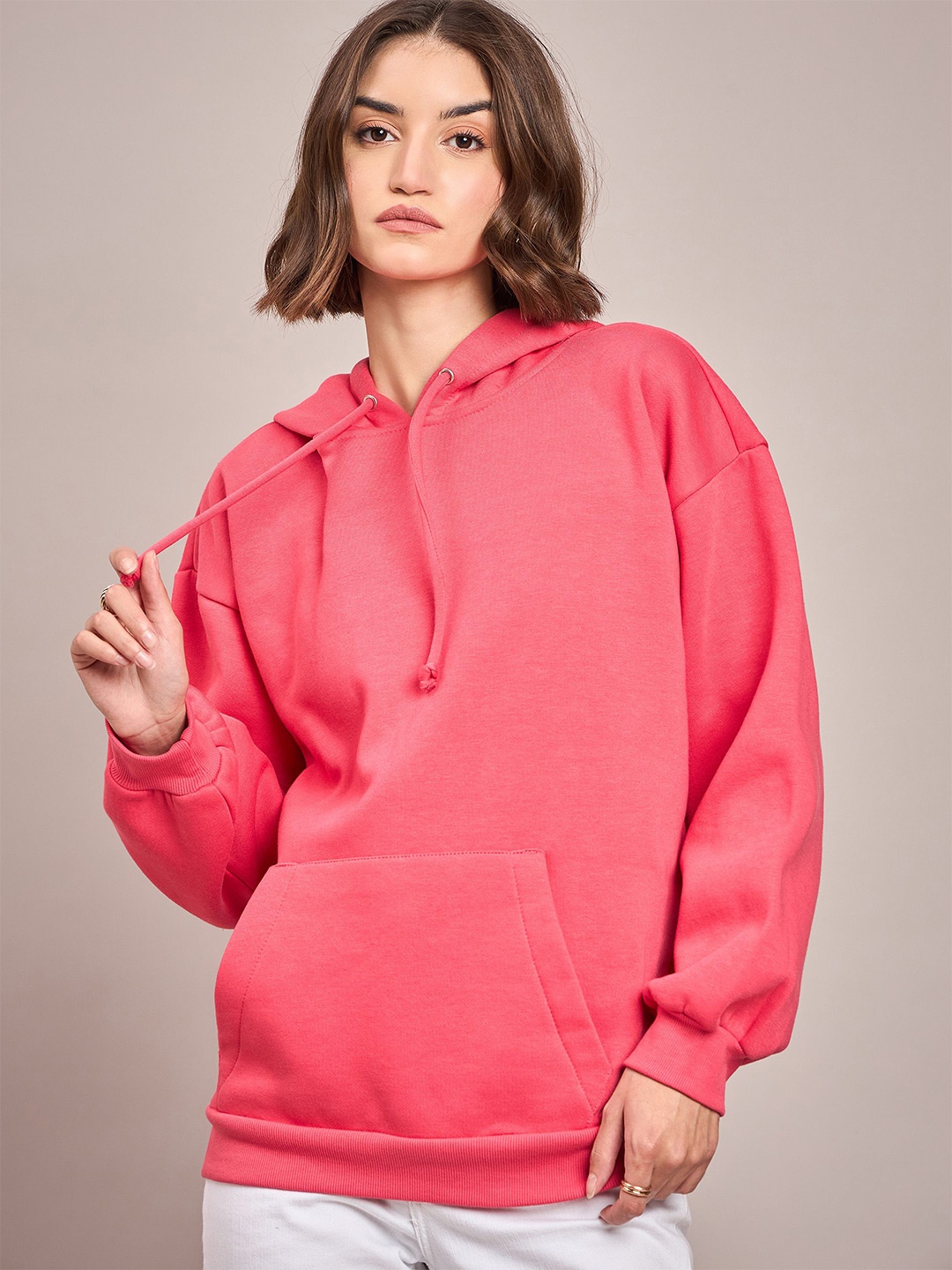 

SASSAFRAS Women Hooded Sweatshirt, Pink