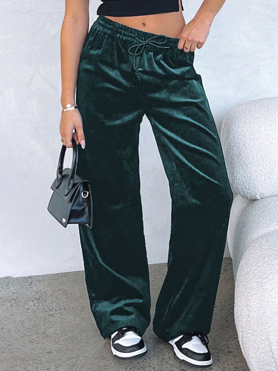 

StyleCast Women Regular Fit Parallel Trouser, Green