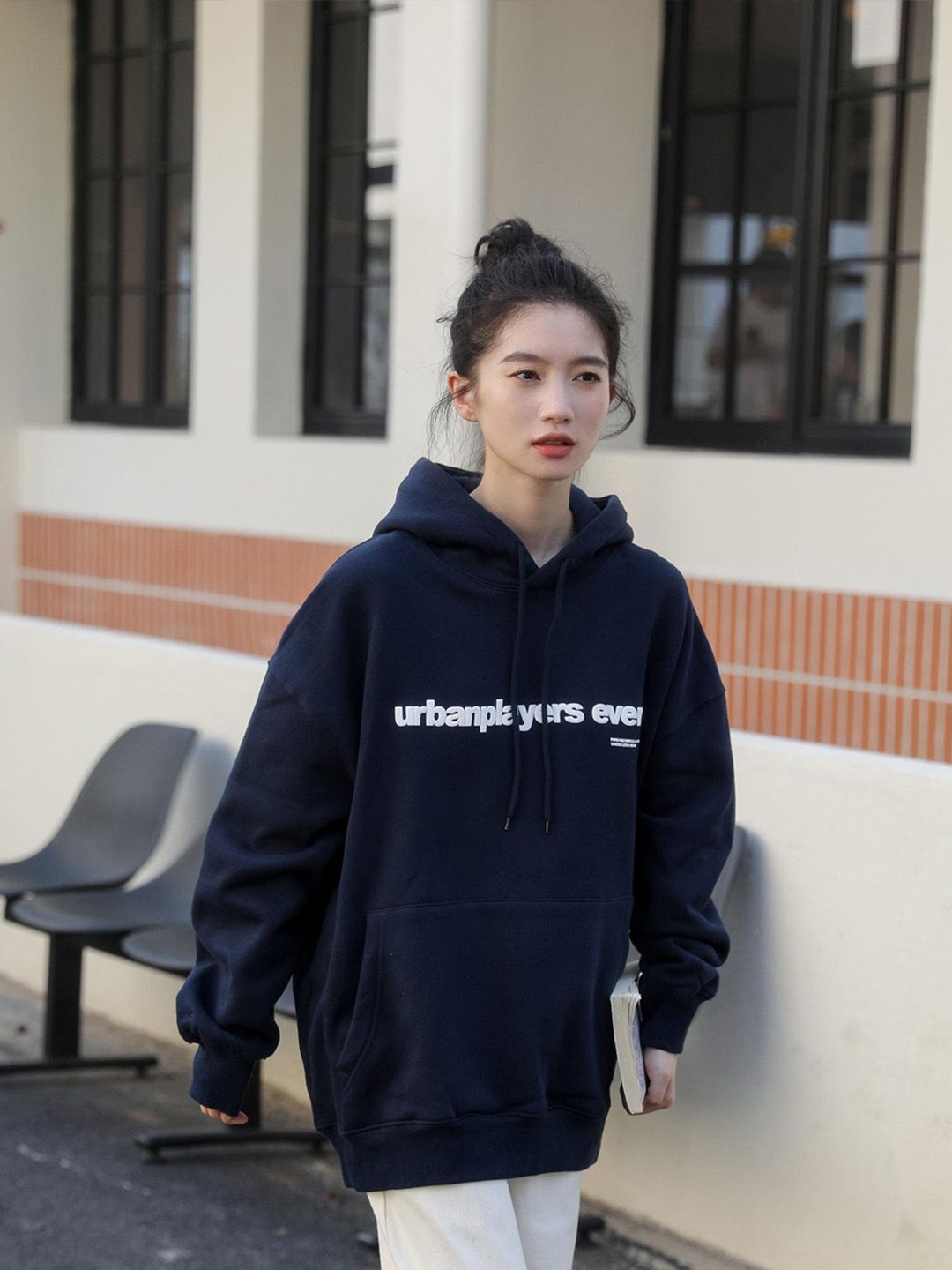 

JC Mode Women Cotton Typography Long Sleeves Sweatshirt, Blue