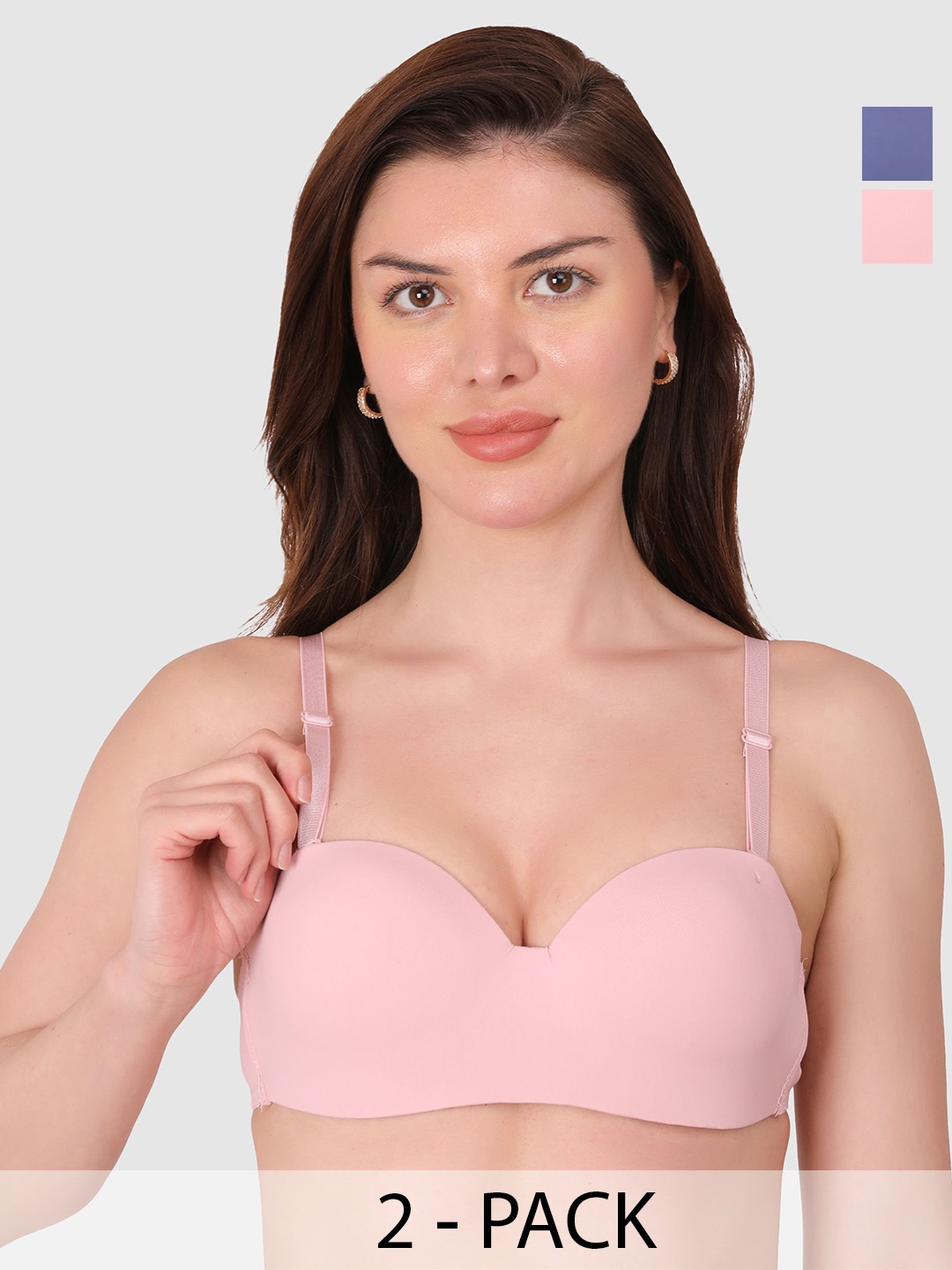 

BRACHY Bra Medium Coverage Underwired Lightly Padded, Pink