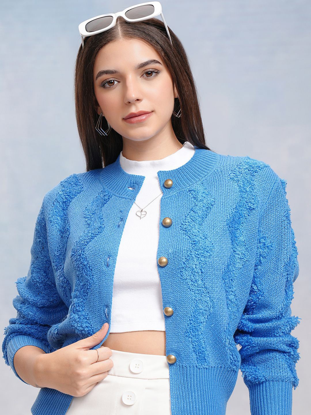 

ESPYR By Tokyo Talkies Women Cardigan, Blue