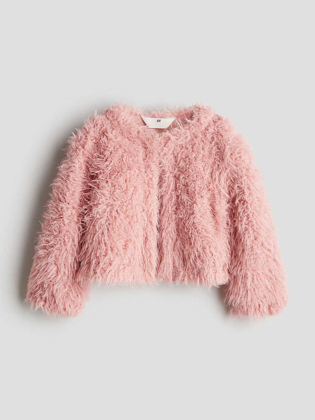 

H&M Girls Fluffy Cardigan, Pink