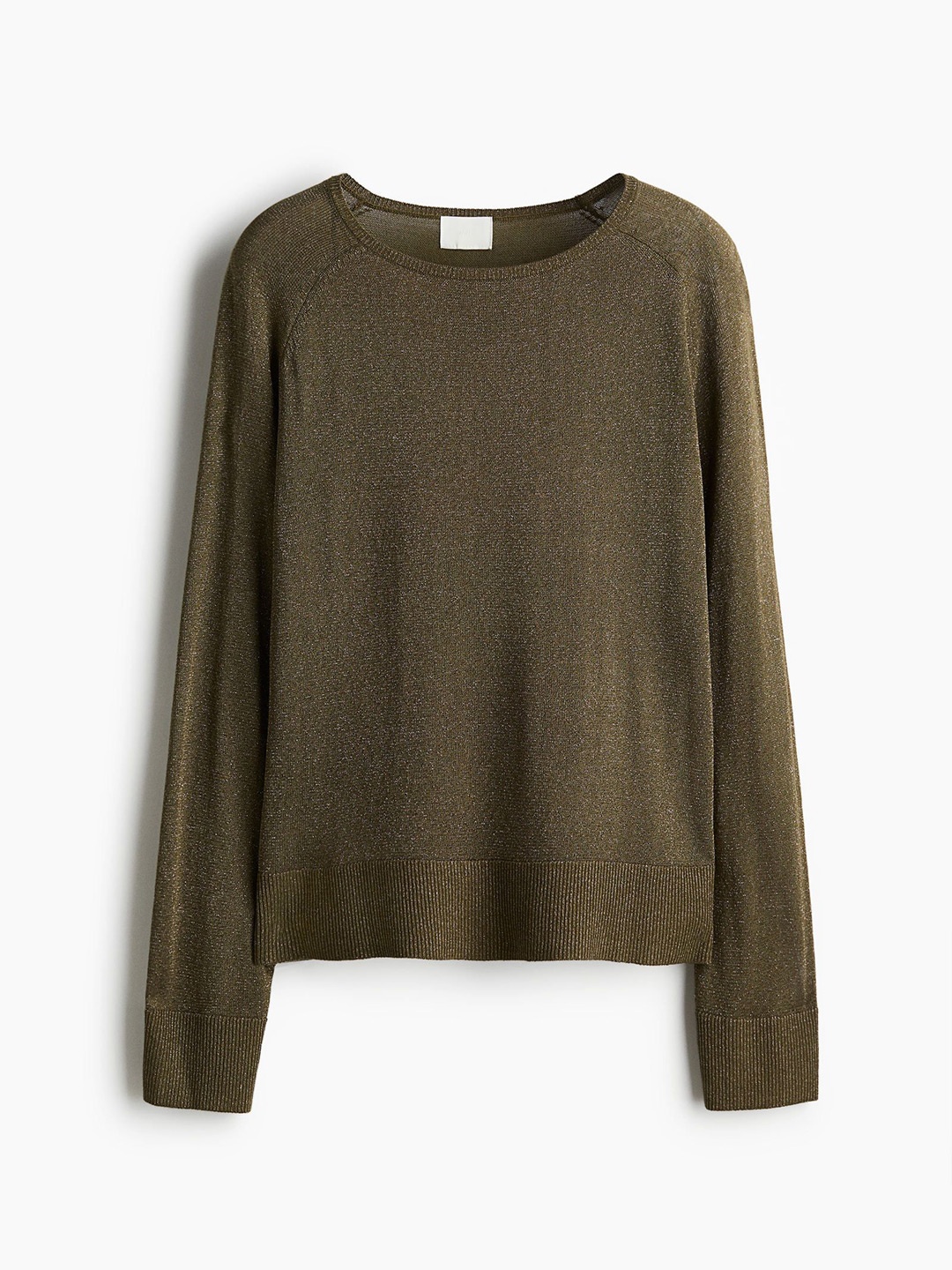 

H&M Women Glittery Jumper, Green