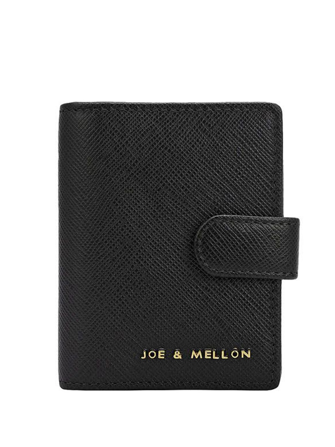 

Joe & Mellon Unisex Textured Leather Card Holder, Black