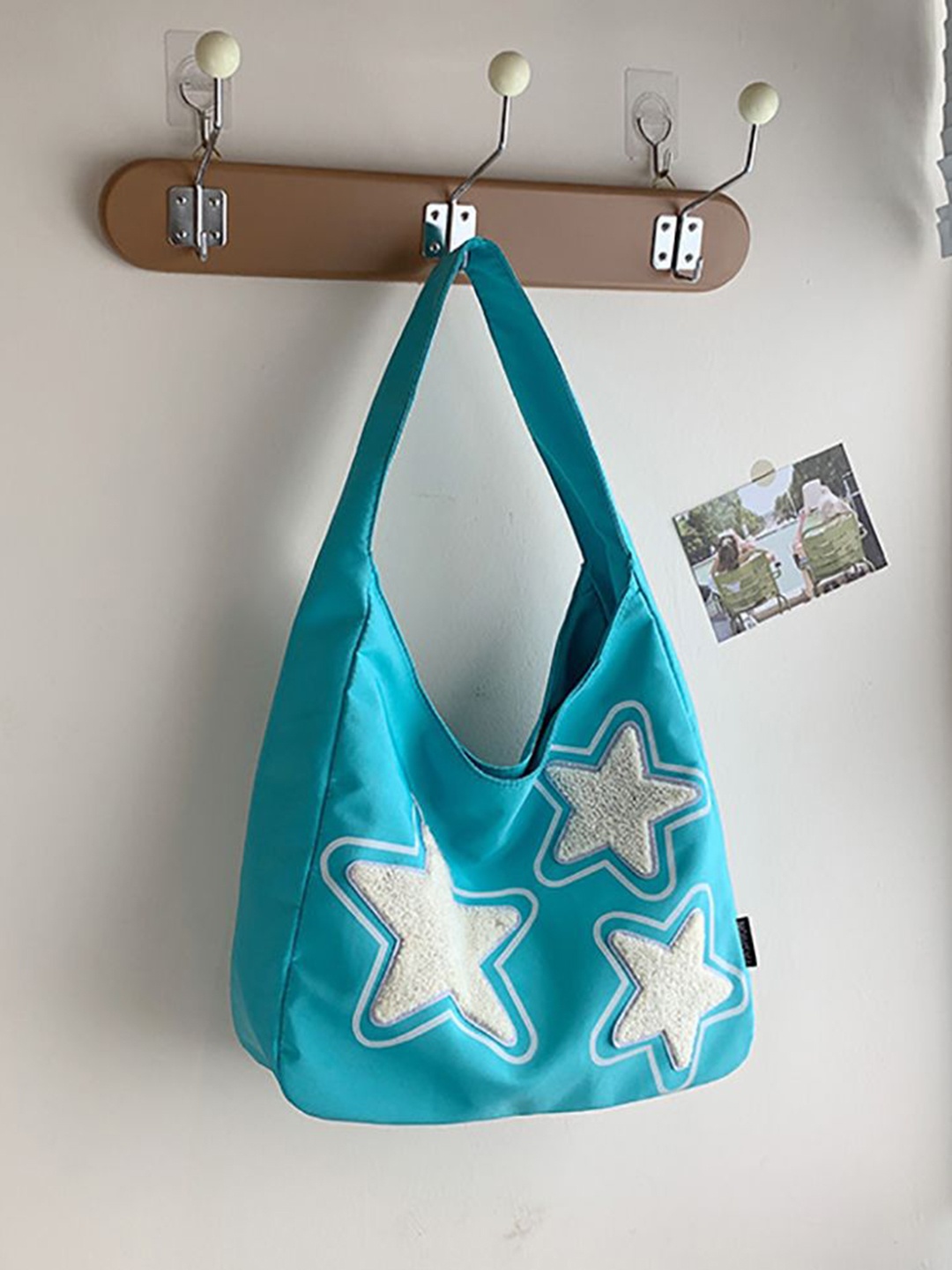 

StyleCast x Revolte Printed Bucket Handheld Bag, Blue