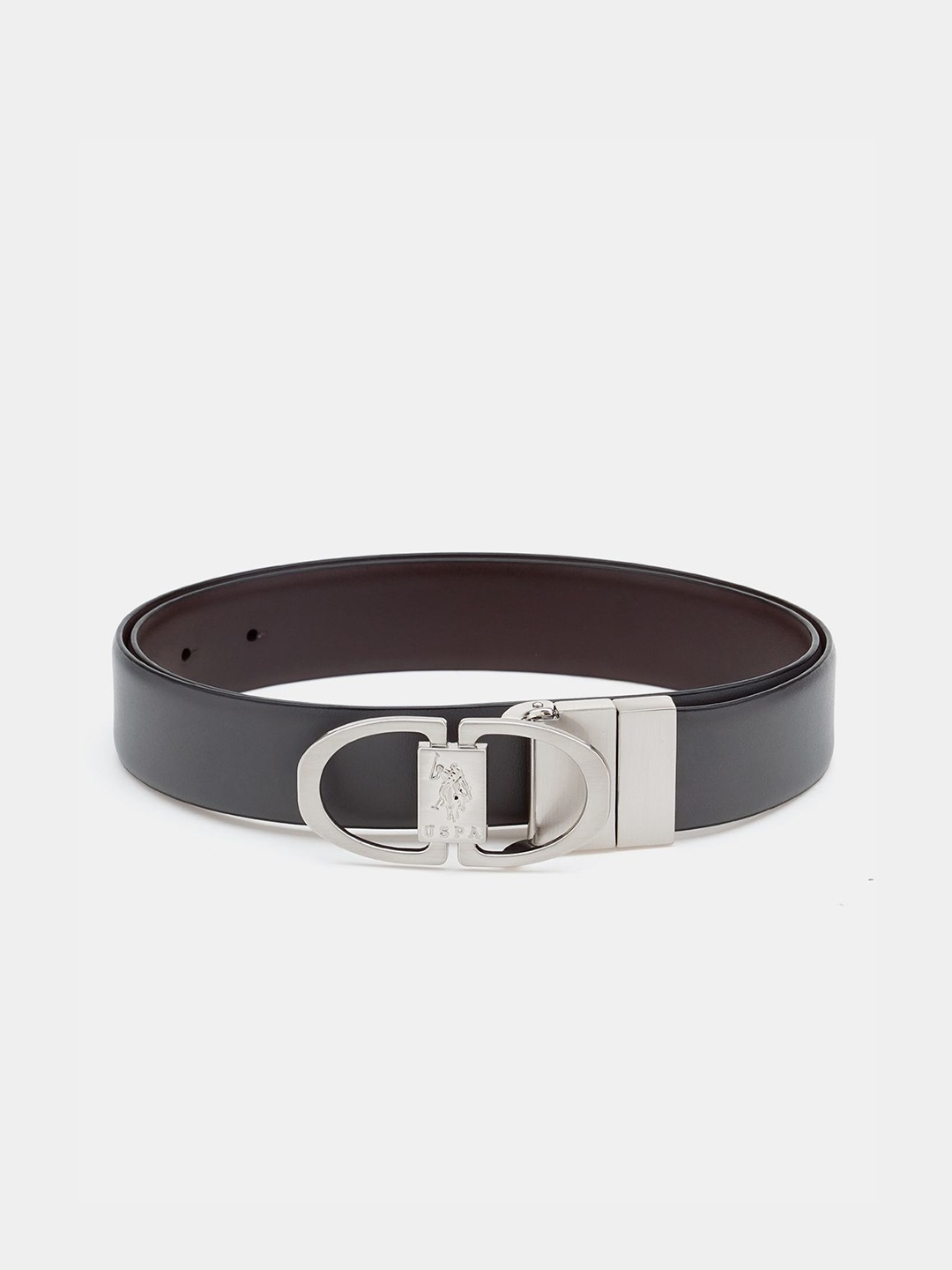 

U.S. Polo Assn. Men Leather Reversible Belt, Black