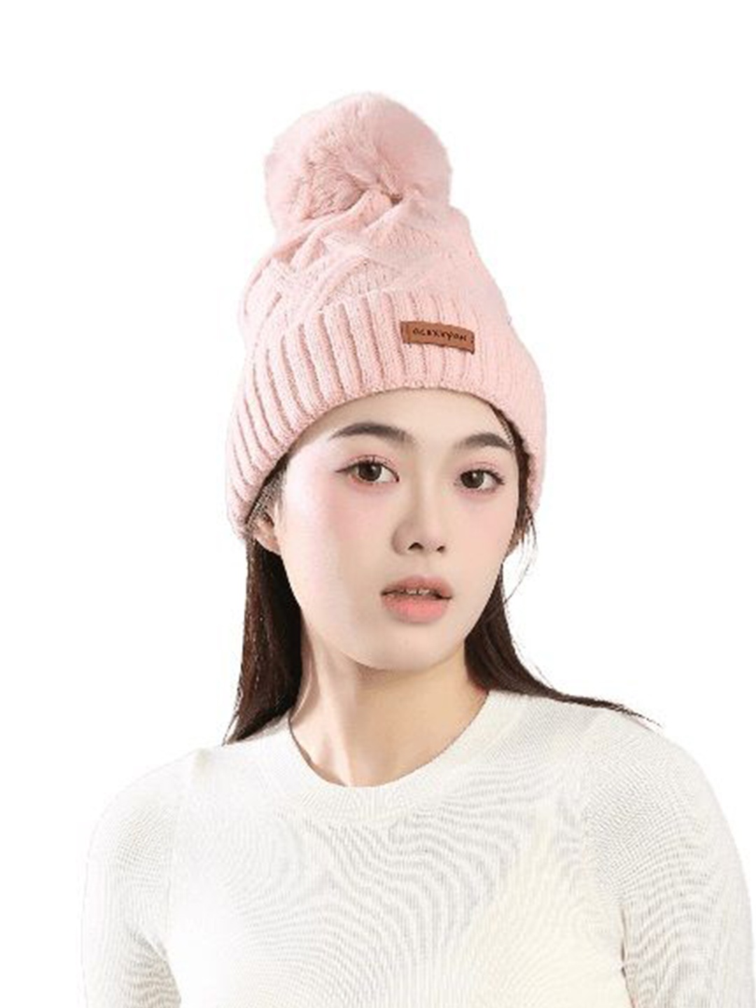 

Alexvyan Women Beanie, Pink