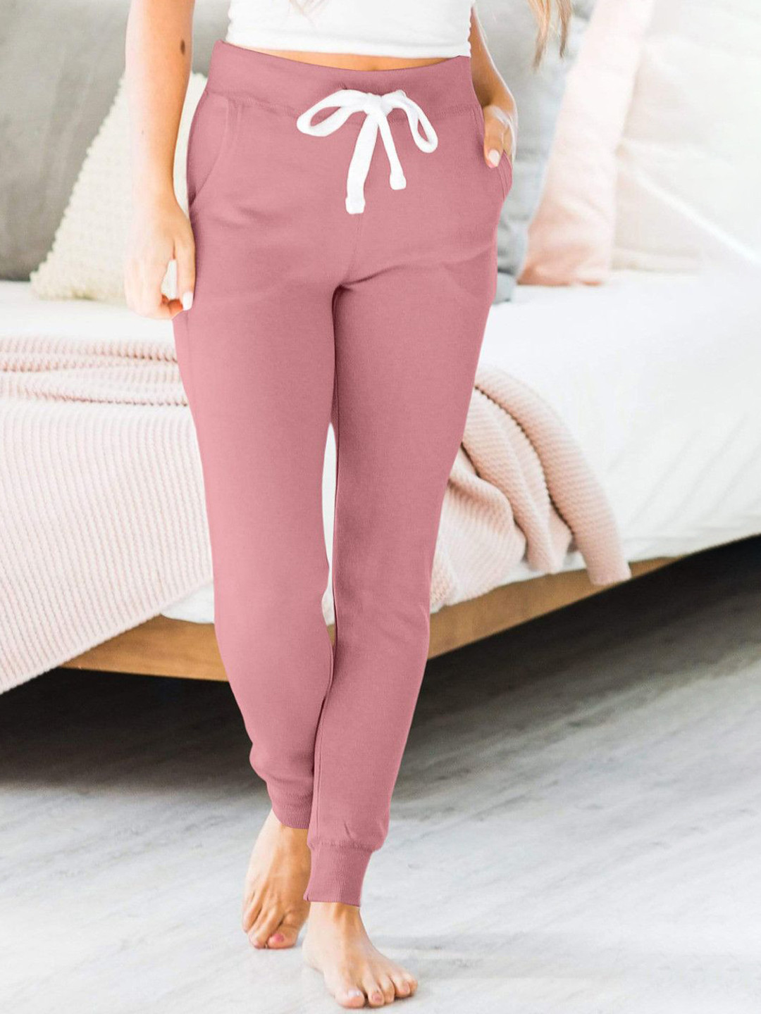 

StyleCast Women Regular Fit Joggers Trousers, Pink