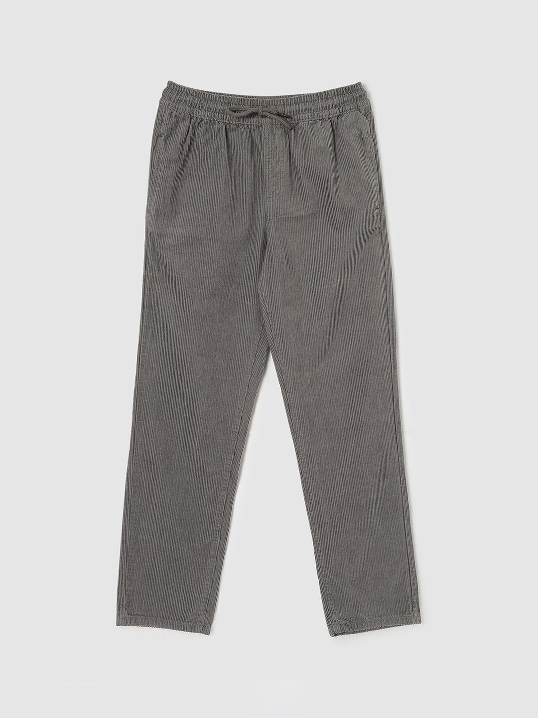 

max Boys Cotton Pleated Mid-Rise Regular Fit Trouser, Grey