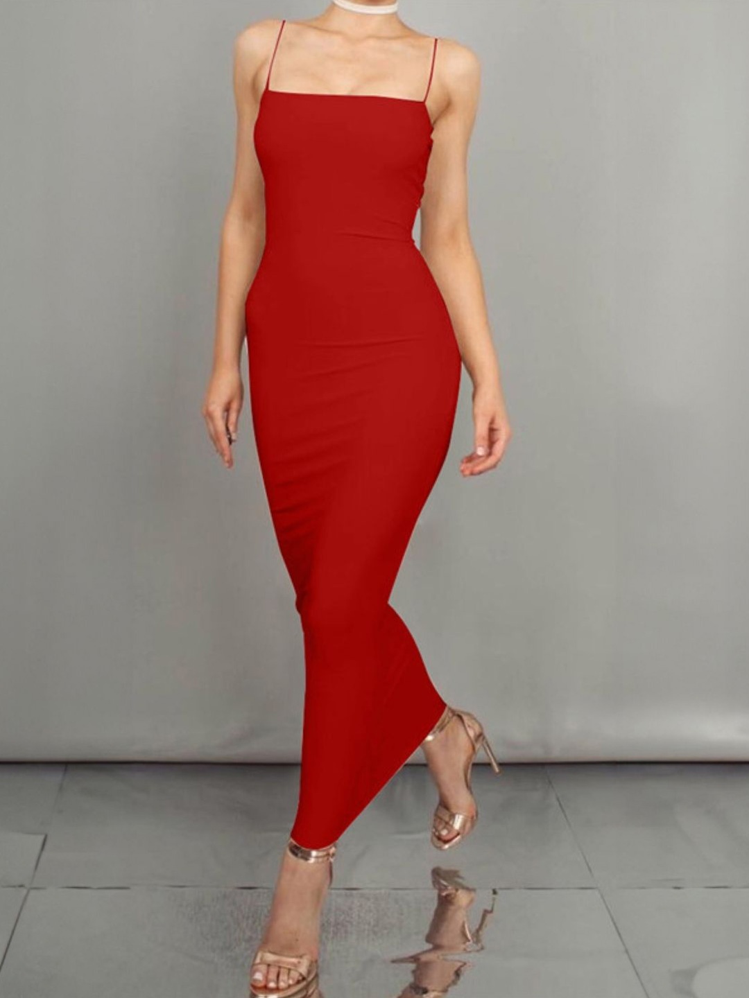 

StyleCast Bodycon Midi Dress, Red