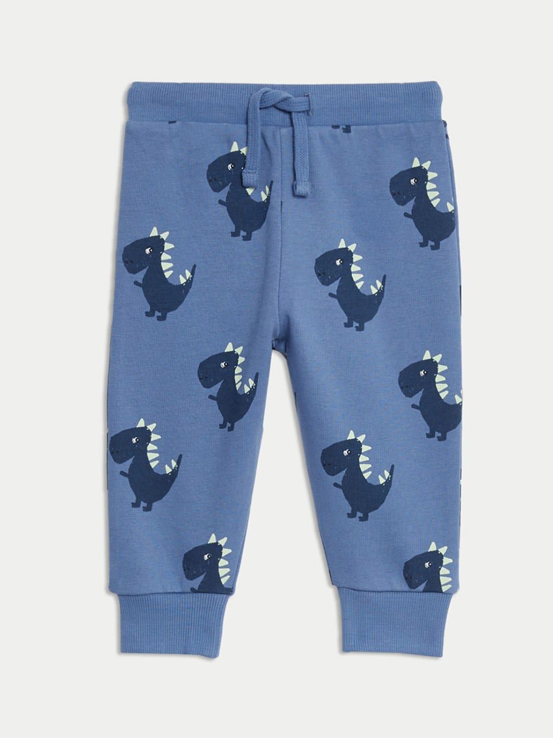 

Marks & Spencer Boys Cotton Printed Joggers, Blue