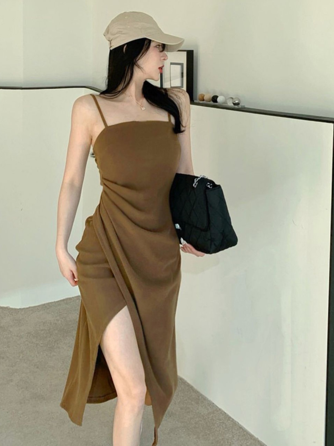 

StyleCast Sheath Midi Dress, Brown