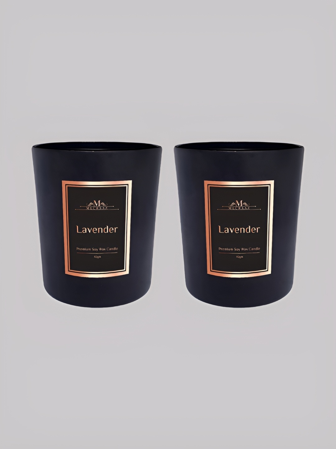 

MECRAAZ Set Of 2 Shot Glass Lavender Candle