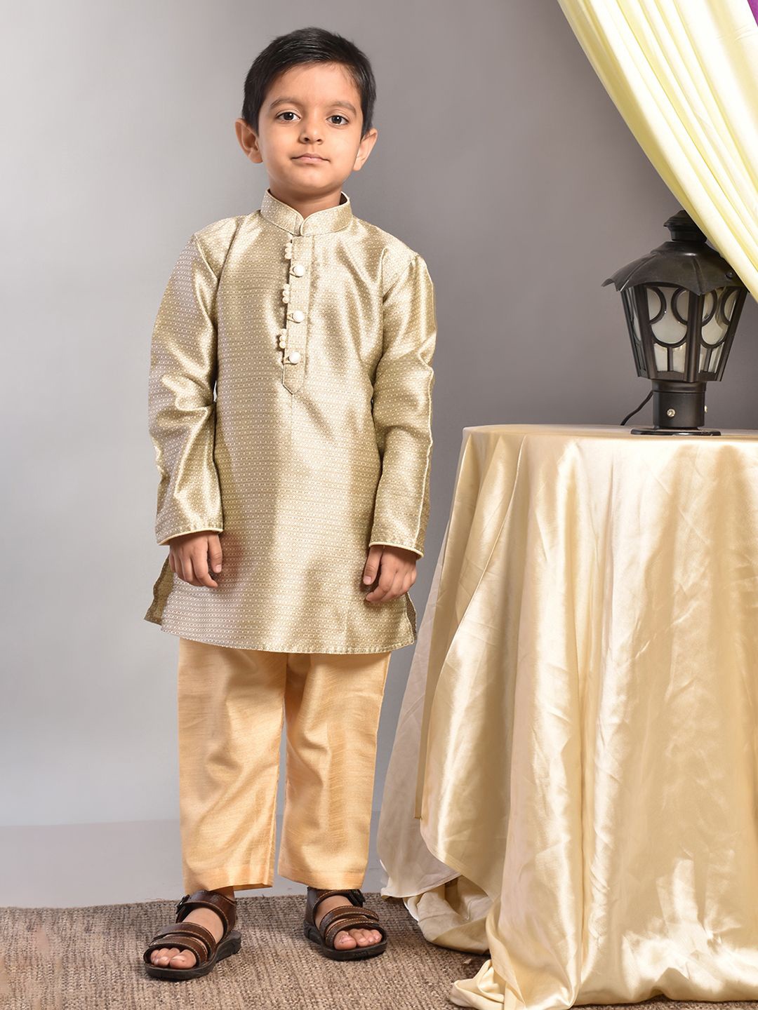 

Pehanaava Boys Regular Kurta with Pyjamas, Grey