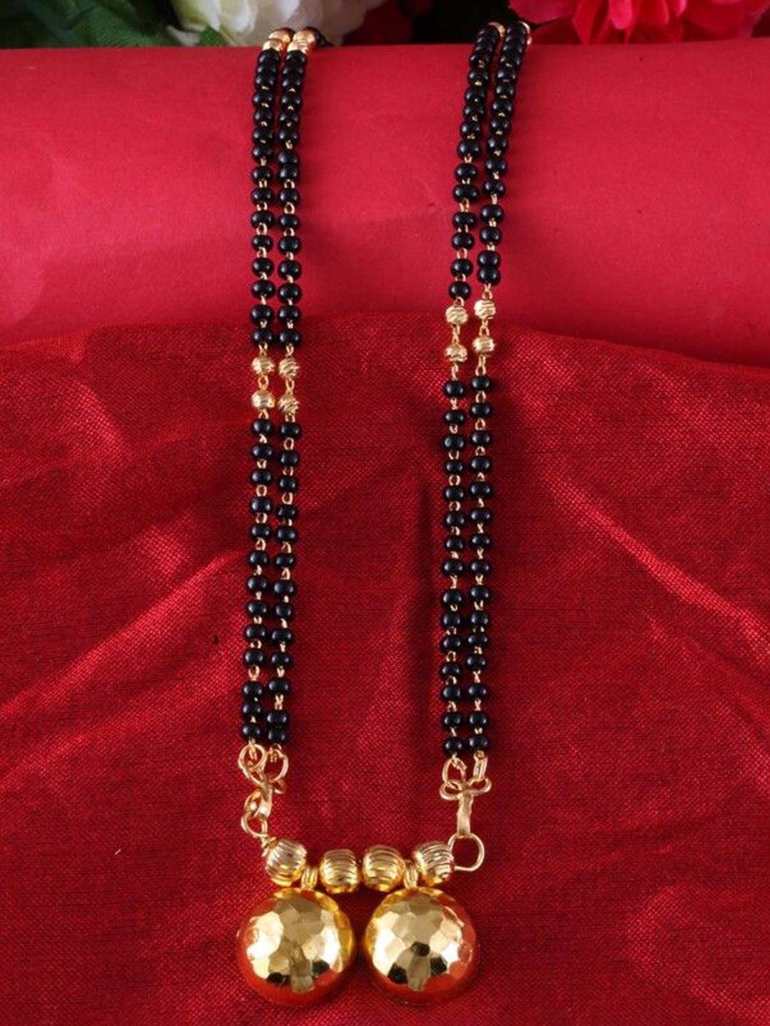 

DIVASTRI One Gram Gold-Plated Beaded Mangalsutra