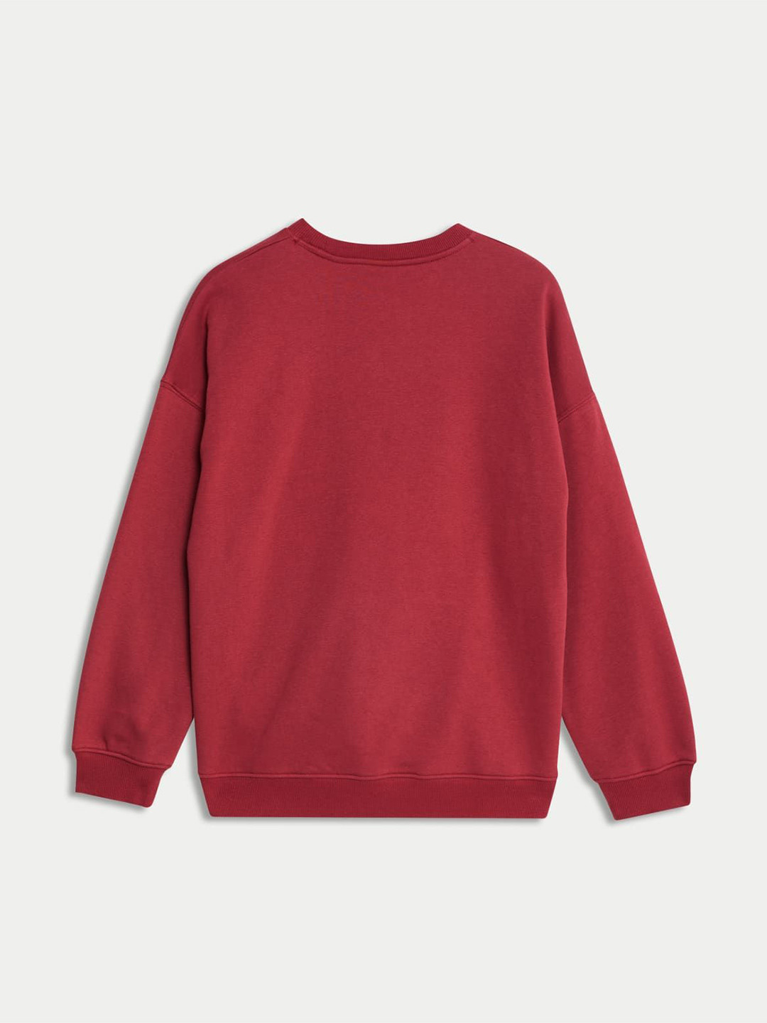 

Marks & Spencer Kids Round Neck Long Sleeves Pullover Sweatshirt, Red