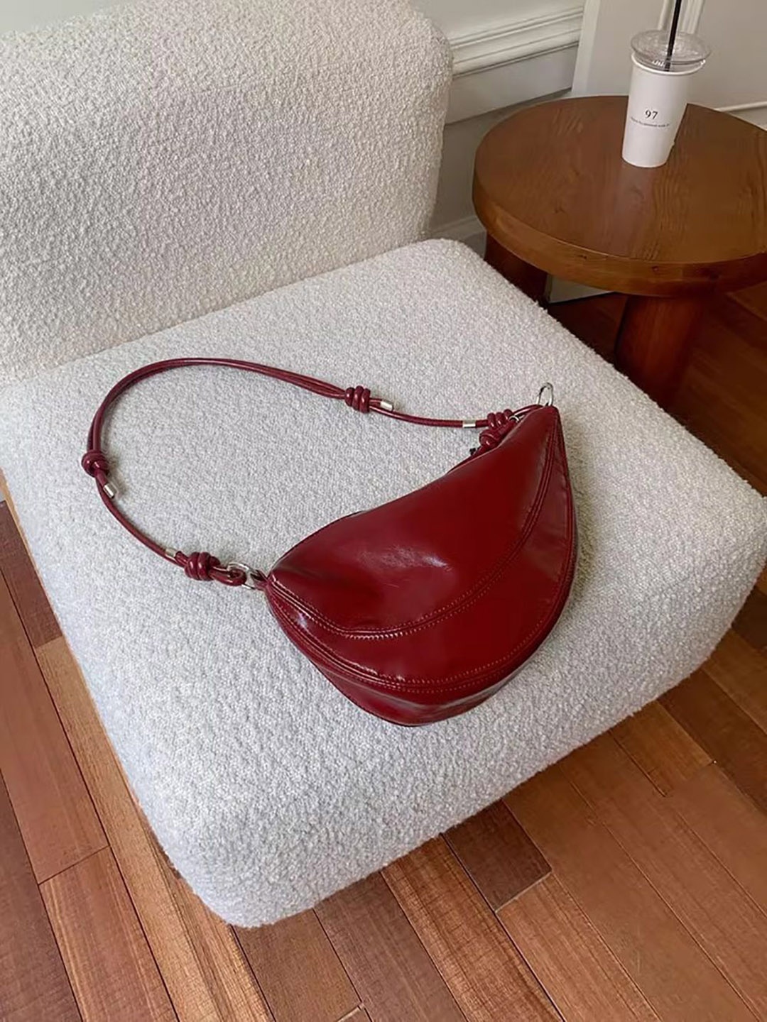 

StyleCast x Revolte Hobo Bag, Red