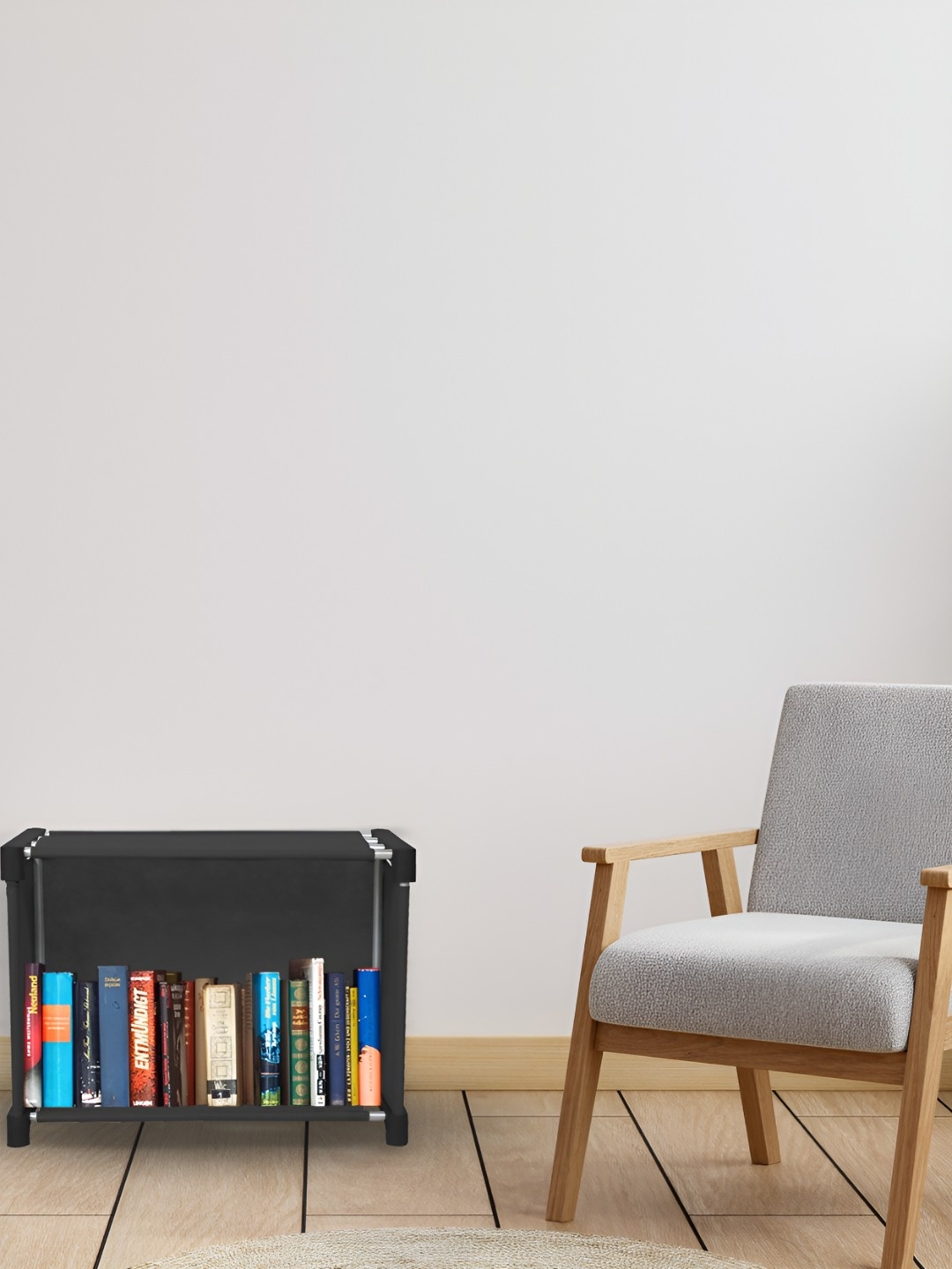 

Decent Hut Black 2 Tier Multipurpose Open Bookshelf