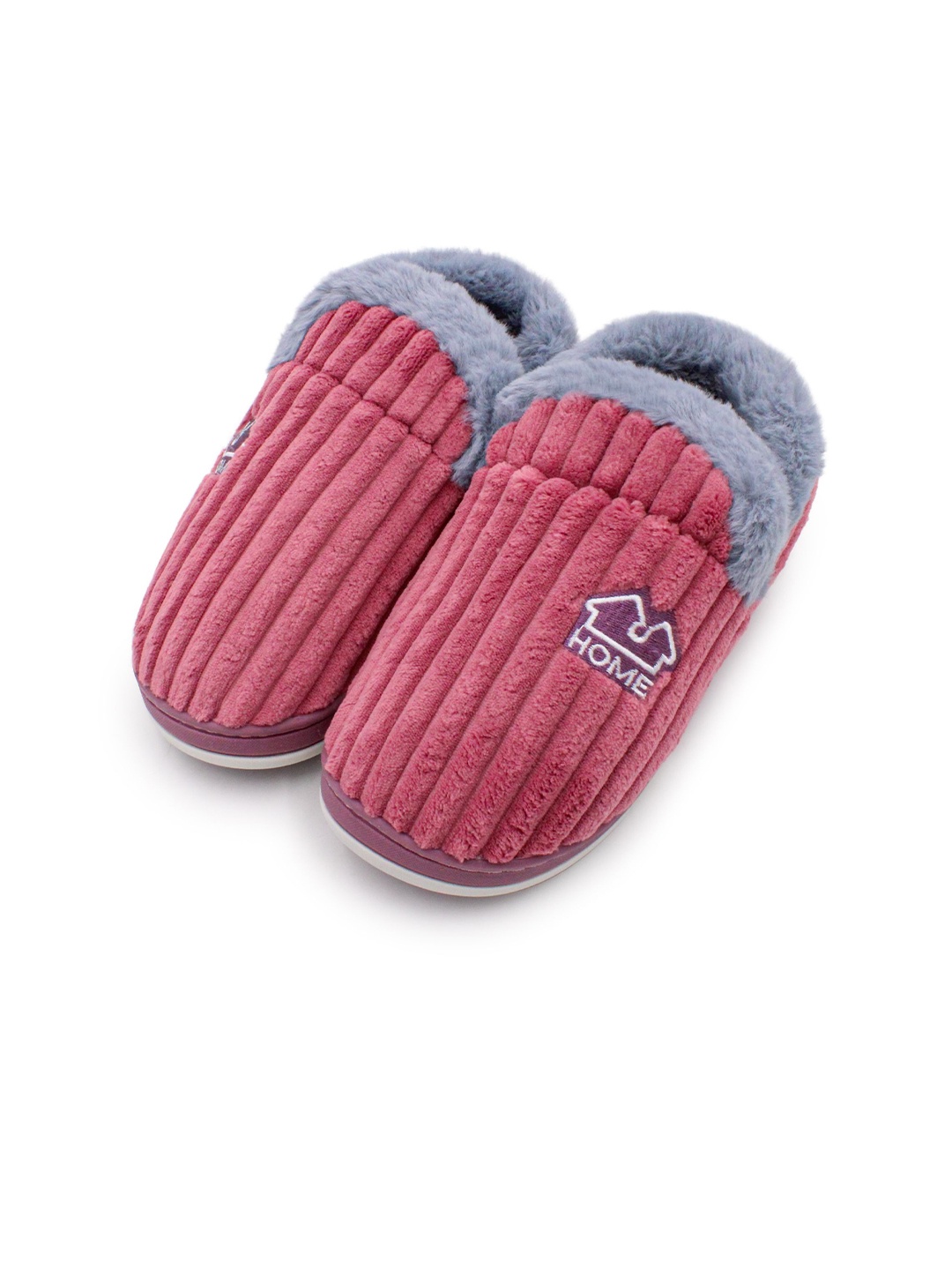 

JENNA Women Striped Room Slippers, Pink