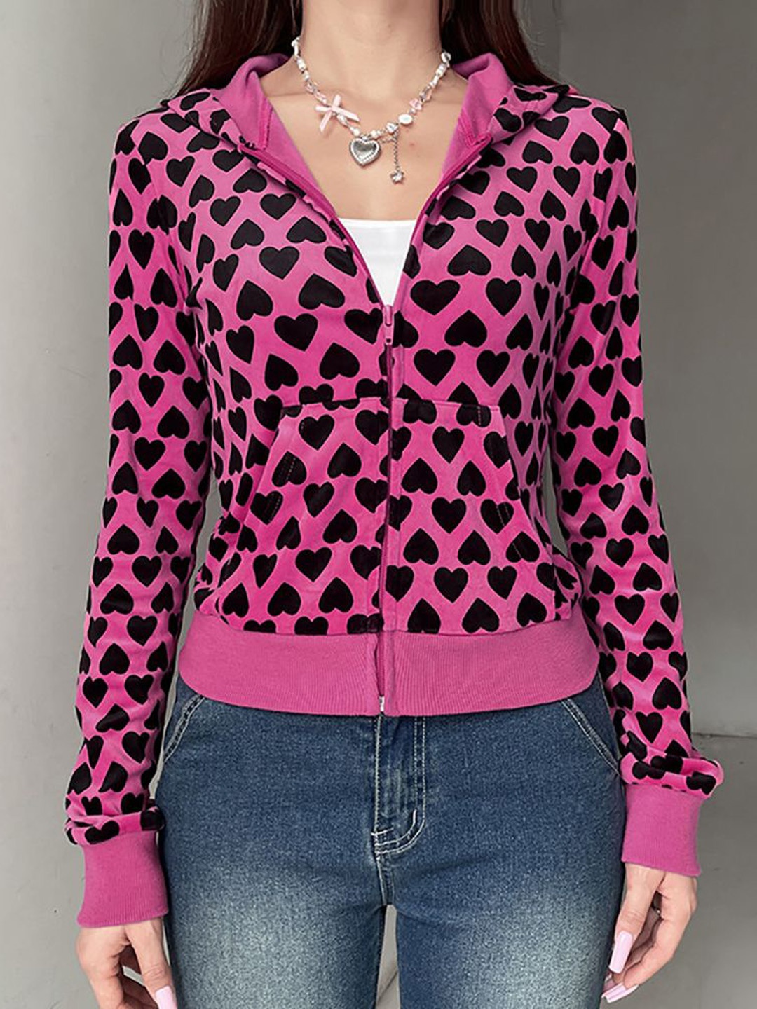 

StyleCast x Revolte Women Open Front Jacket, Fuchsia