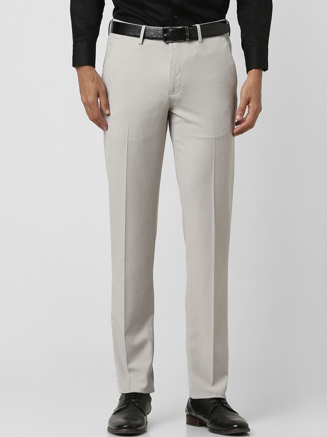 

Van Heusen Men Slim Fit Formal Trousers, Grey