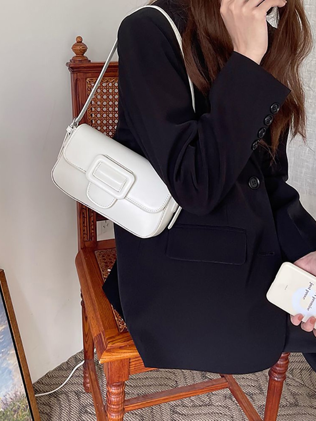 

StyleCast x Revolte Structured Satchel, White